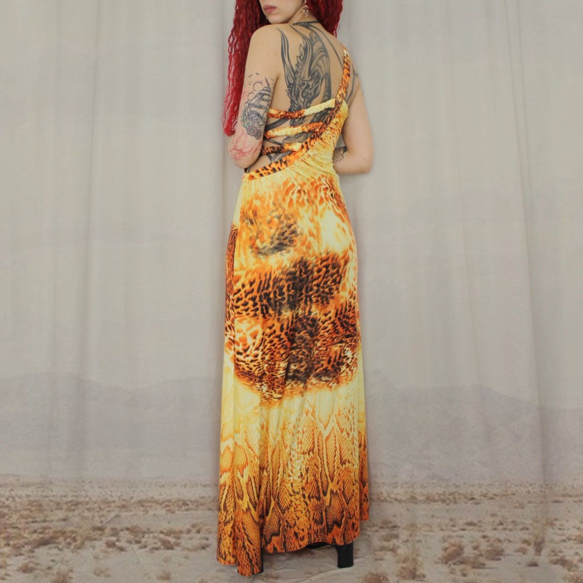 Other 🐆ORANGE ANIMALIER MAXI DRESS🐆 Size M / US 6-8 / IT 42-44 - 3 Thumbnail
