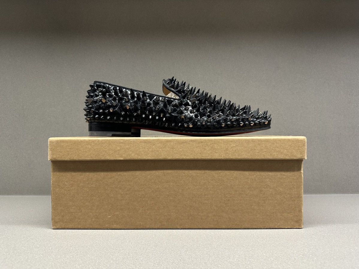 Christian Louboutin Christian Louboutin Dandy Pik Pik Flat Black / Mix Black Size US 9 / EU 42 - 3 Thumbnail