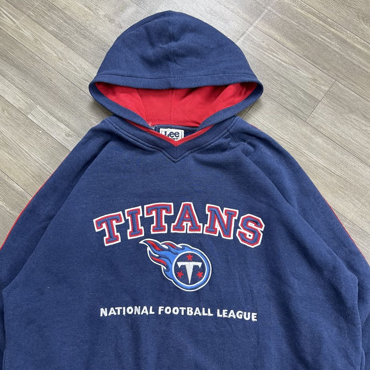 NFL Vintage 90s Tennessee Titans NFL Team x Lee Sport Hoodie Size US L / EU 52-54 / 3 - 3 Thumbnail