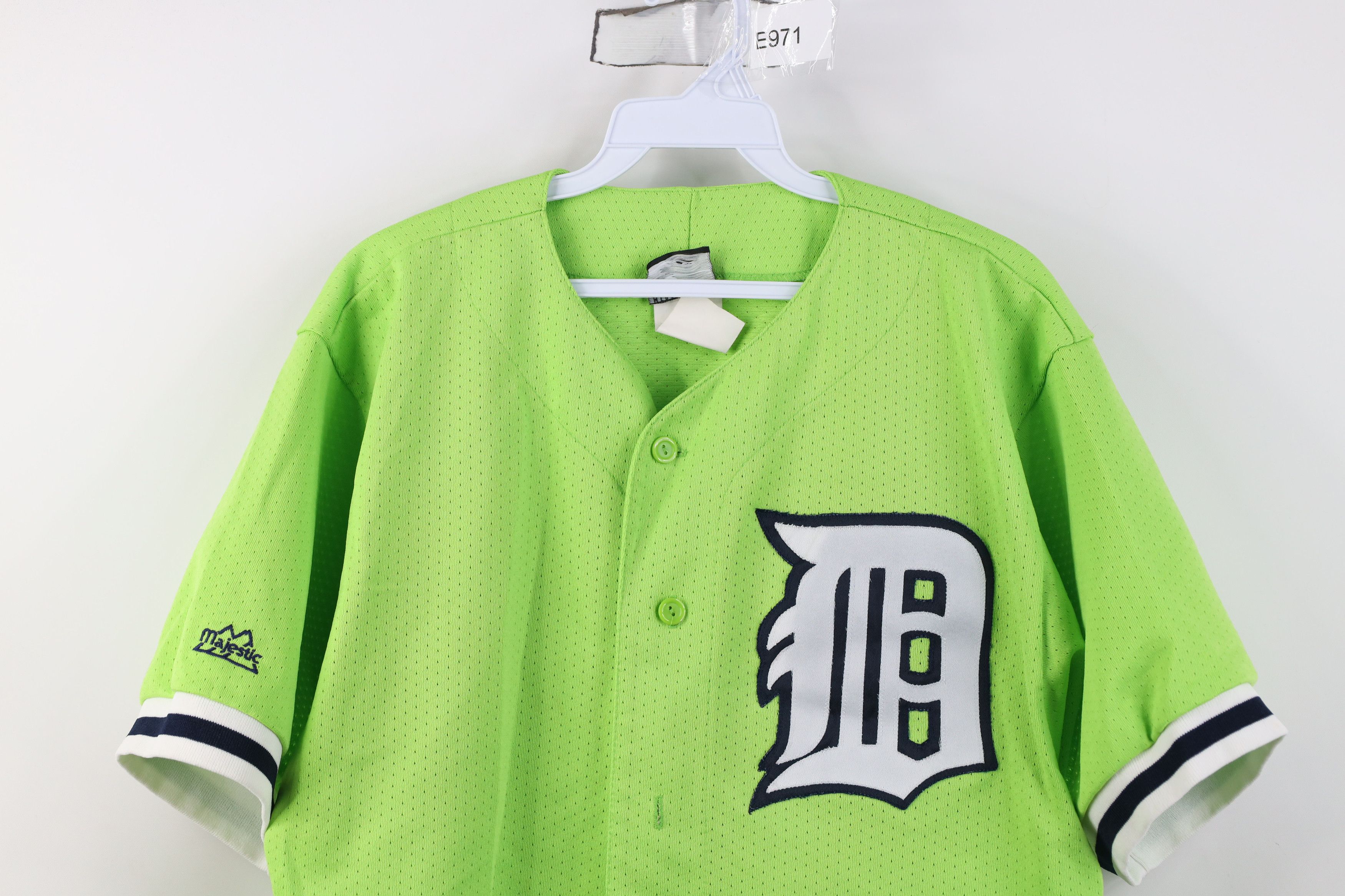 Majestic Vintage 90s Y2K Majestic Baseball Jersey Lime Green USA Size US M / EU 48-50 / 2 - 2 Thumbnail