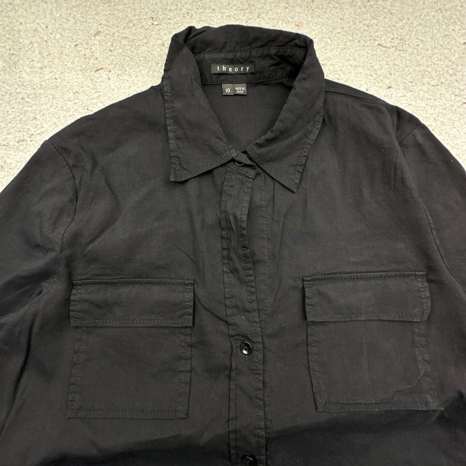 Theory Theory Shirt Dress Button Up Long Sleeve Womens 10 Medium Size L / US 10 / IT 46 - 11 Thumbnail