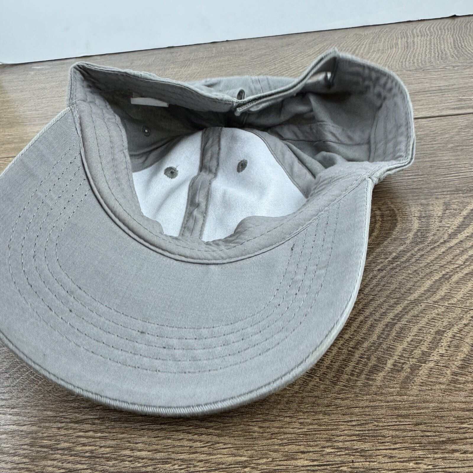 Other Plain Gray Baseball Hat Cap Gray Hat Adjustable Adult Size H Size ONE SIZE - 12 Thumbnail