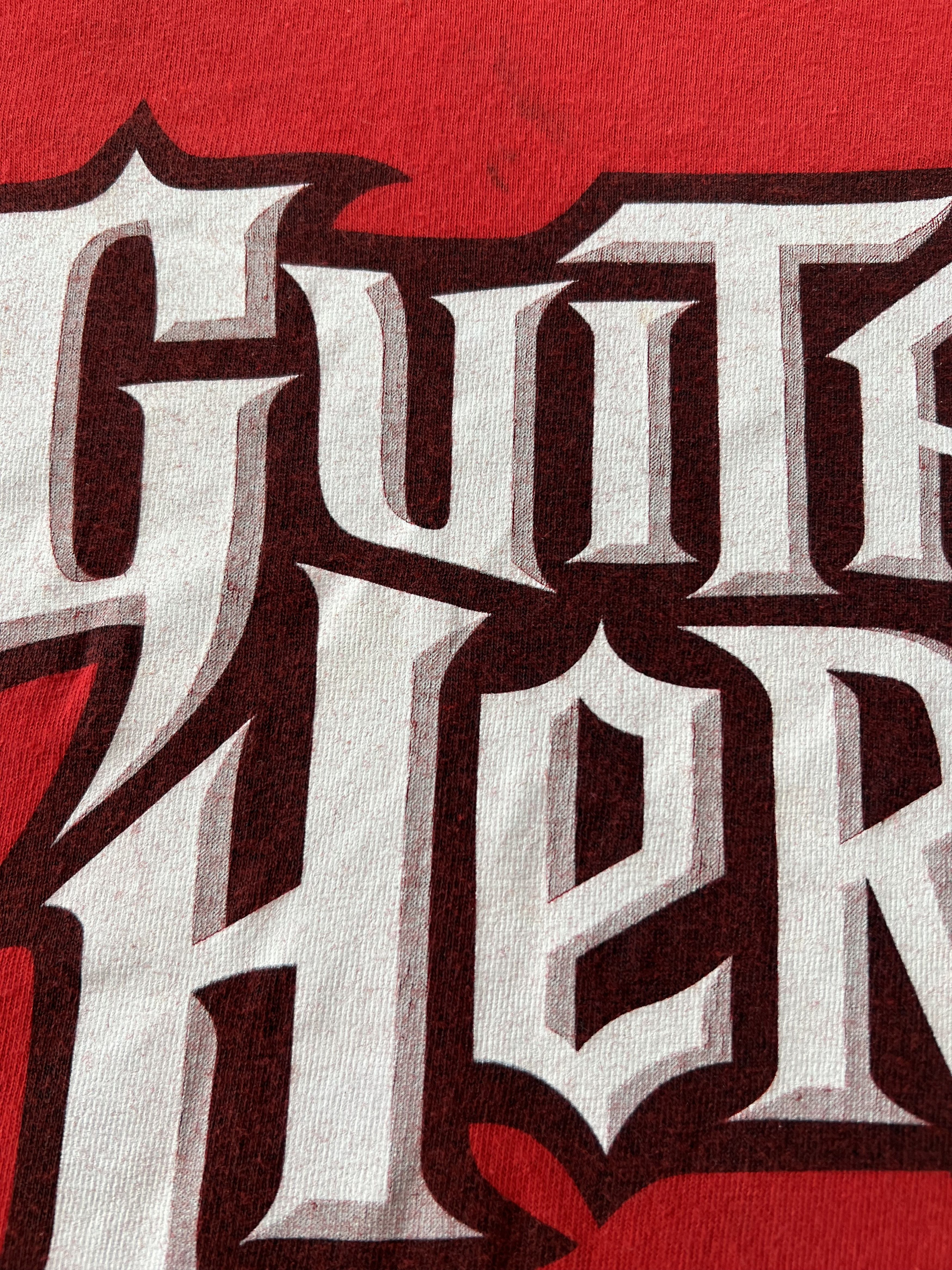 The Game Vintage 2007 Guitar Hero Video Game Playstation Red T-shirt Size US XL / EU 56 / 4 - 4 Thumbnail