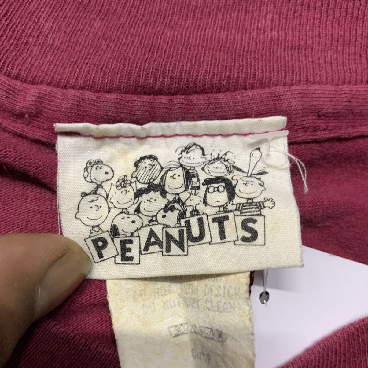 Peanuts × Vintage Vintage 90s Peanuts big print tee Size US M / EU 48-50 / 2 - 8 Thumbnail
