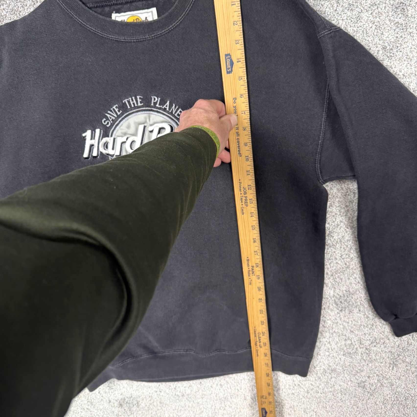 Hard Rock Cafe VINTAGE Hard Rock Cafe Sweatshirt Mens L Black New York Save The Planet 90s Size US L / EU 52-54 / 3 - 2 Thumbnail