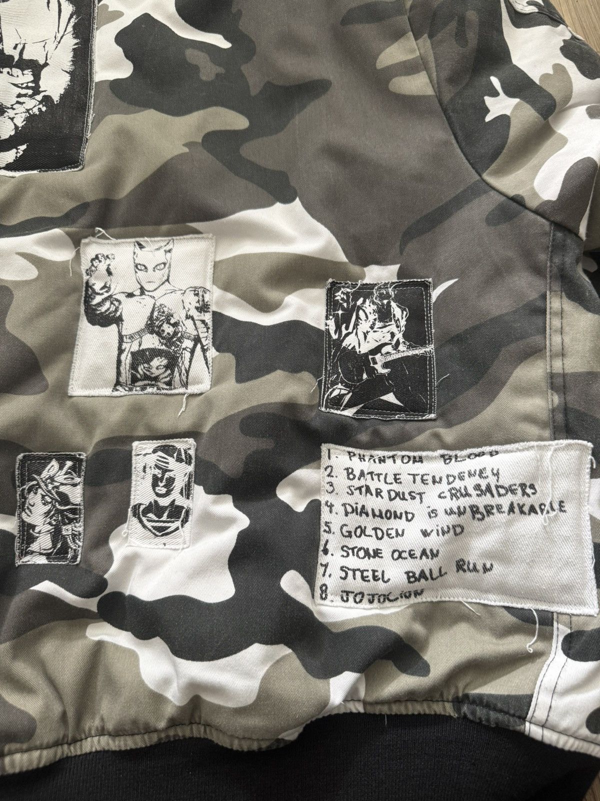 Rough Simmons Rough Simmons OG AW/19 Ora! Ora! Ora! JoJo Patch Bomber Size US L / EU 52-54 / 3 - 8 Thumbnail