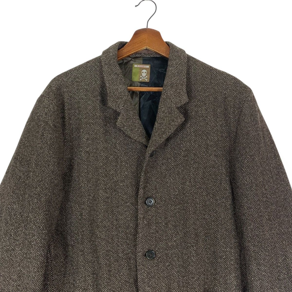 Japanese Brand × Paul Smith × R.Newbold Vintage R. Newbold Brown Blazer Coat Size US L / EU 52-54 / 3 - 3 Thumbnail