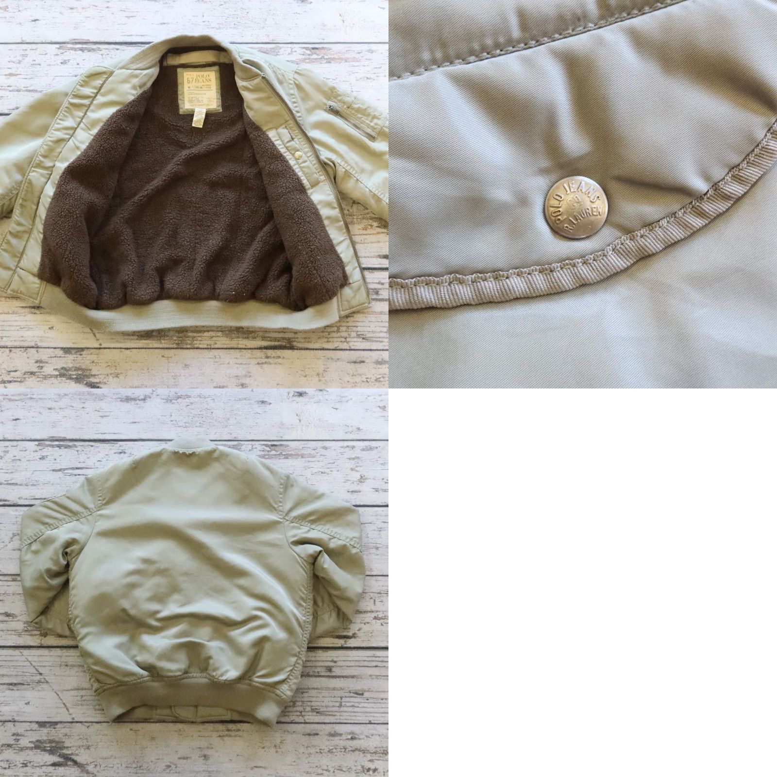Vintage Vintage Polo Jeans Bomber Jacket Men M Green Polo Jeans Bomber Jacket Size US M / EU 48-50 / 2 - 9 Thumbnail