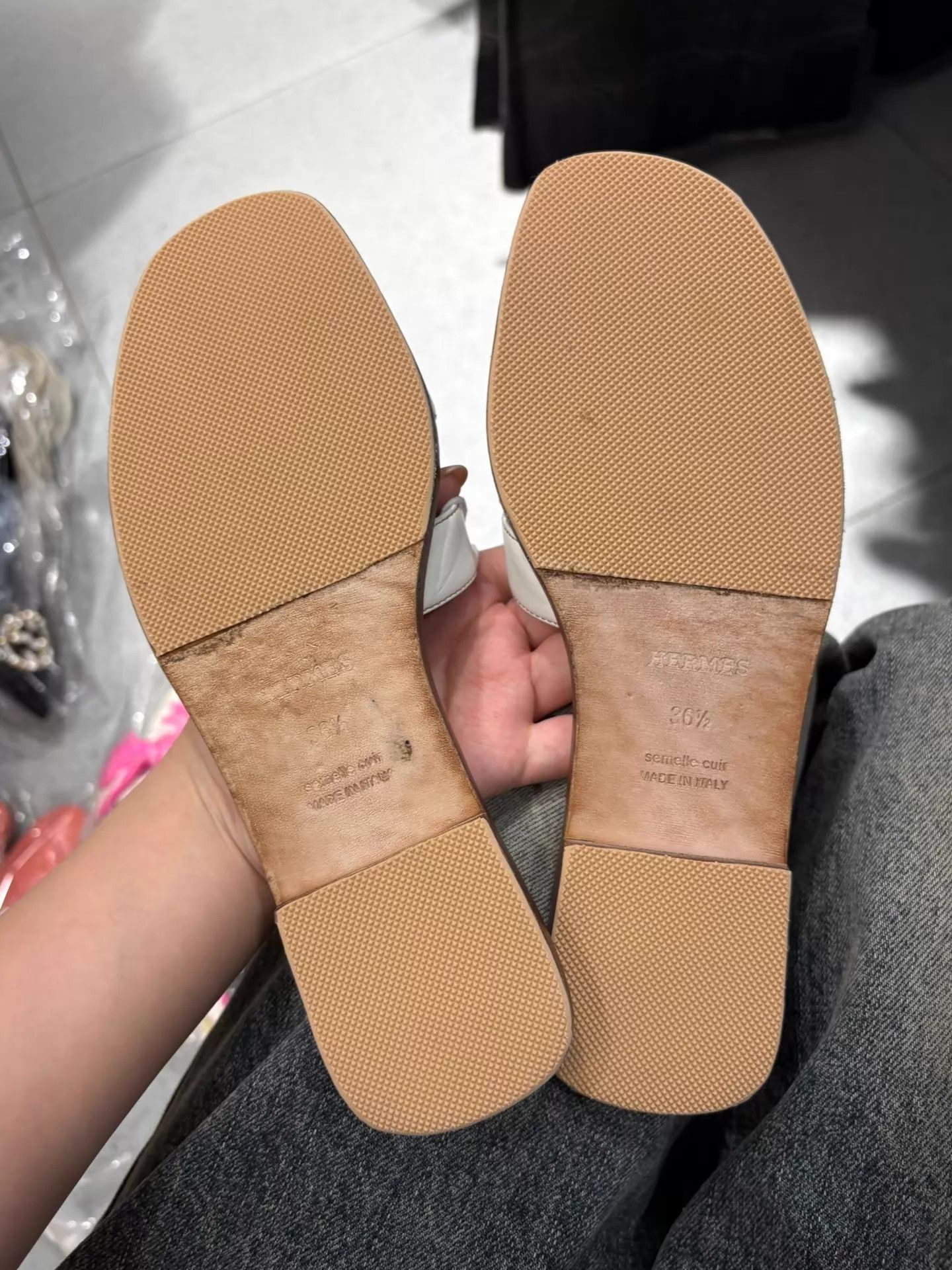 Hermes Hermes White H Slipper 98 New 36.5 (36/35.5) Size US 6 / IT 36 - 3 Thumbnail