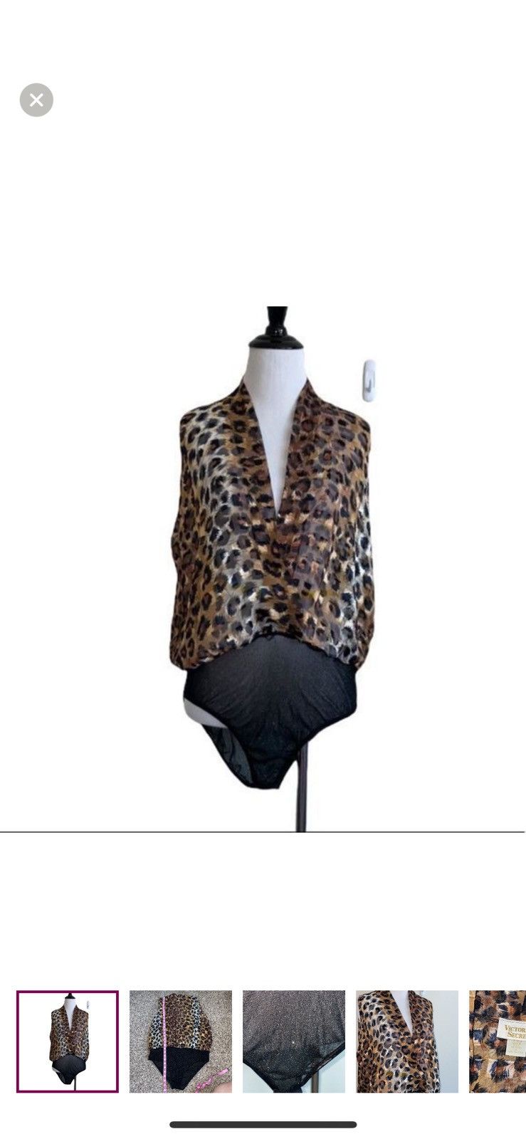 Victoria's Secret Victoria’s Secret medium vintage leopard print bodysuit Size M / US 6-8 / IT 42-44 - 1 Thumbnail