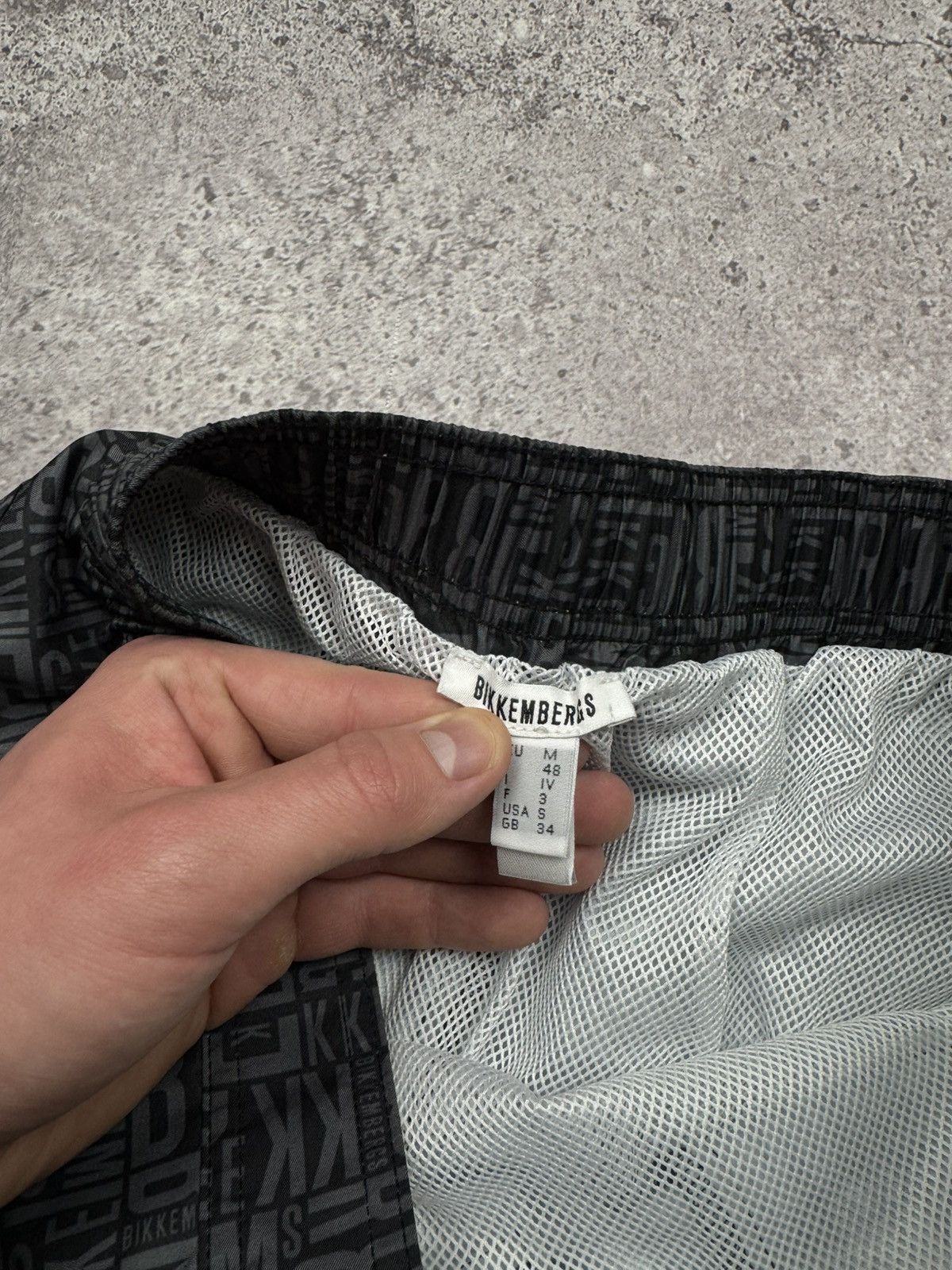 Dirk Bikkembergs Mens Vintage Bikkembergs Monogram Swim Shorts Nylon Size US 30 / EU 46 - 4 Thumbnail