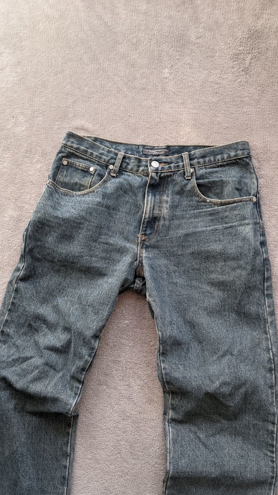 Japanese Brand Helmut Lang LGB Vibe Y2K Straight Faded Mudwash Jeans Size US 32 / EU 48 - 2 Thumbnail