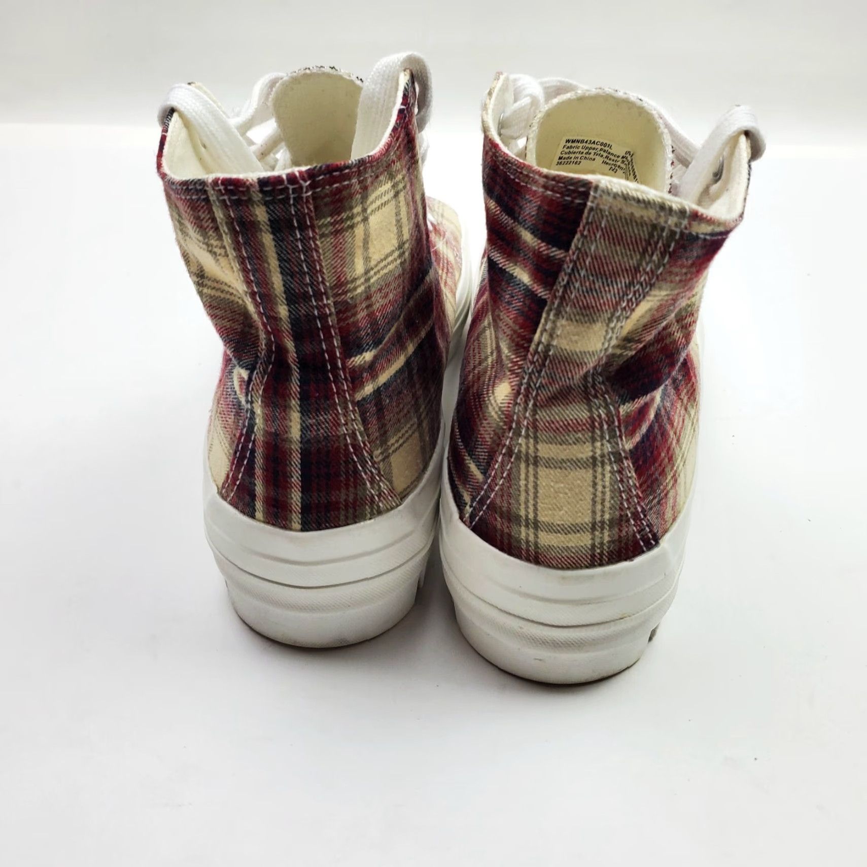 Vintage Womens Sneakers Hi Top Size 9 Y2K Canvas Plaid Lugs Chunky Sole Shoes Size M / US 6-8 / IT 42-44 - 5 Thumbnail