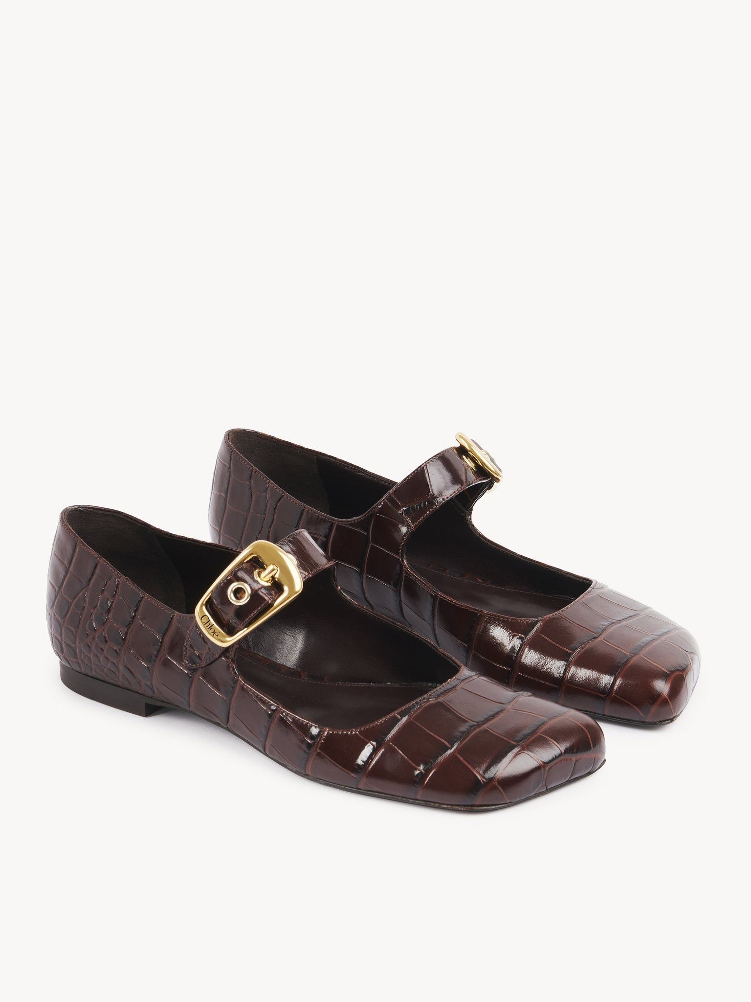 Chloe oc11z0525 Polly Ballerina in Burgundy Size US 11 / IT 41 - 2 Thumbnail