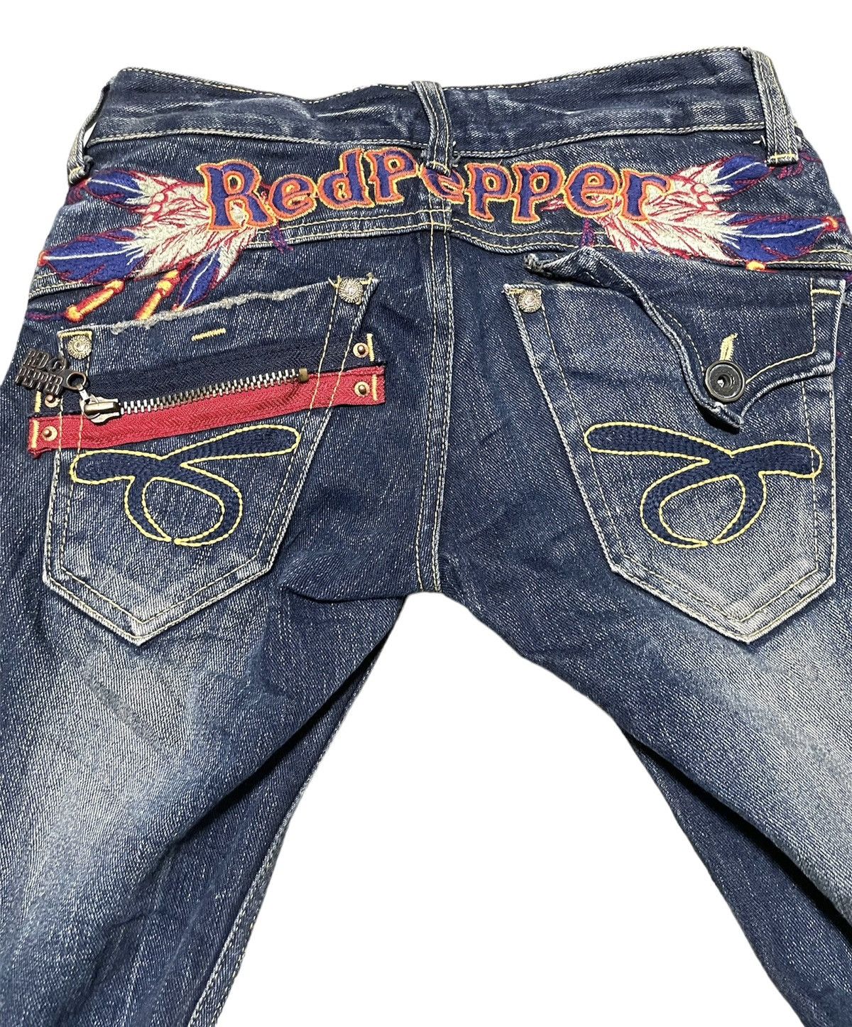 Designer Red Pepper x Kendrick Lamar x Bootcut Jeans Flare RARE!! Size US 30 / EU 46 - 5 Thumbnail