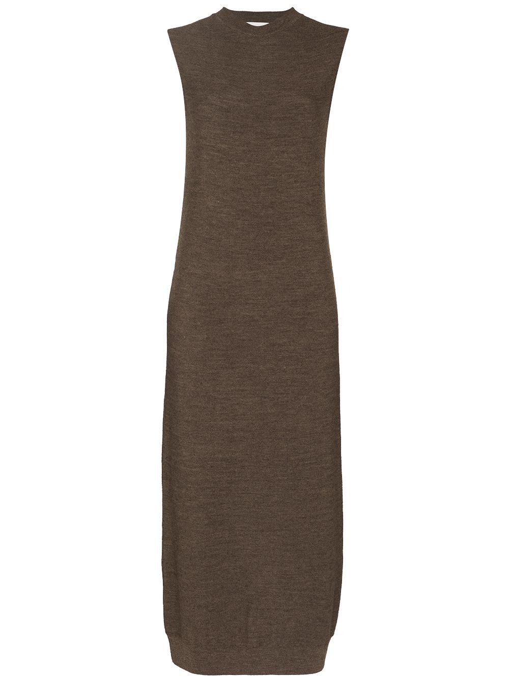 Lemaire Reversible Sleeveless Knitted Dress Moss Green Melan Size M / US 6-8 / IT 42-44 - 6 Thumbnail