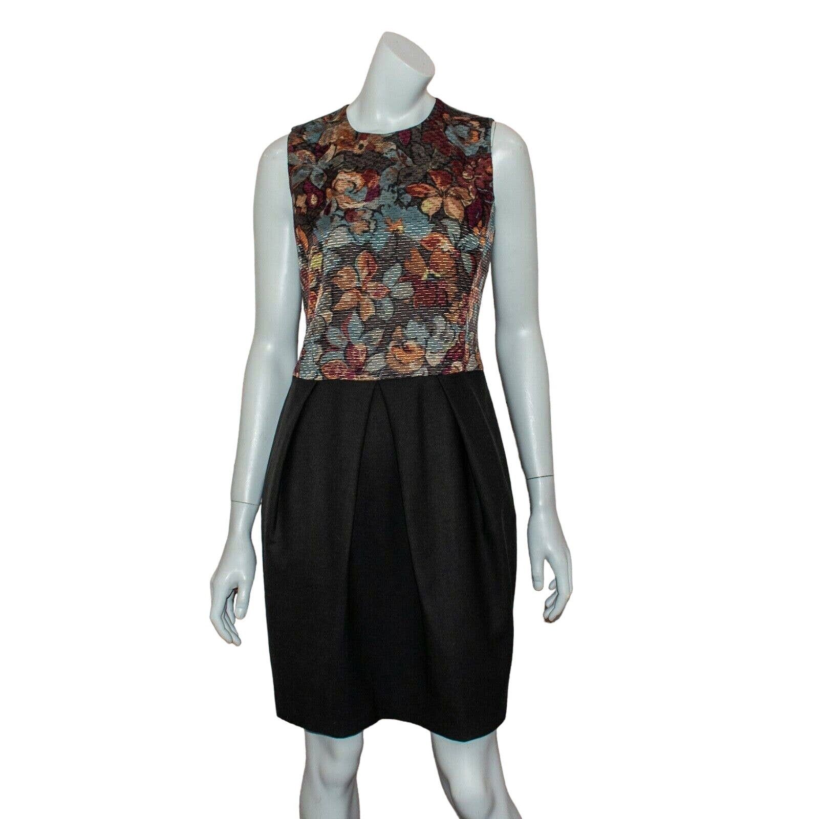 Etro ETRO Bubble Pleated Dress Textured Floral Wool Silk Size M / US 6-8 / IT 42-44 - 2 Thumbnail
