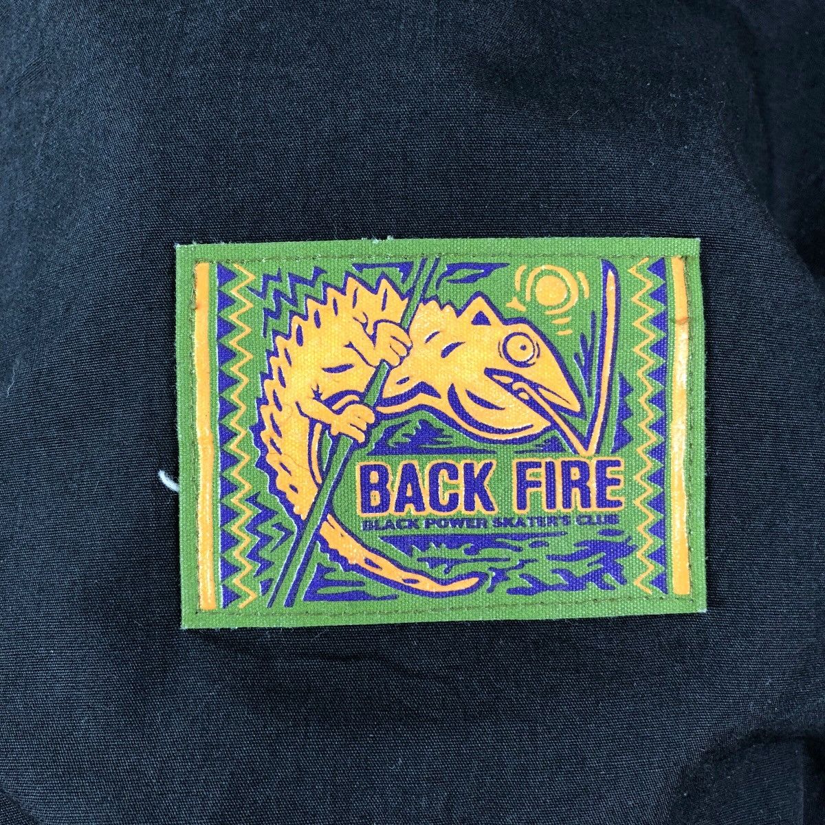 Vintage Vintage BACK FIRE BLACK Power SkaterLight Windbreaker Jacket Size US L / EU 52-54 / 3 - 4 Thumbnail