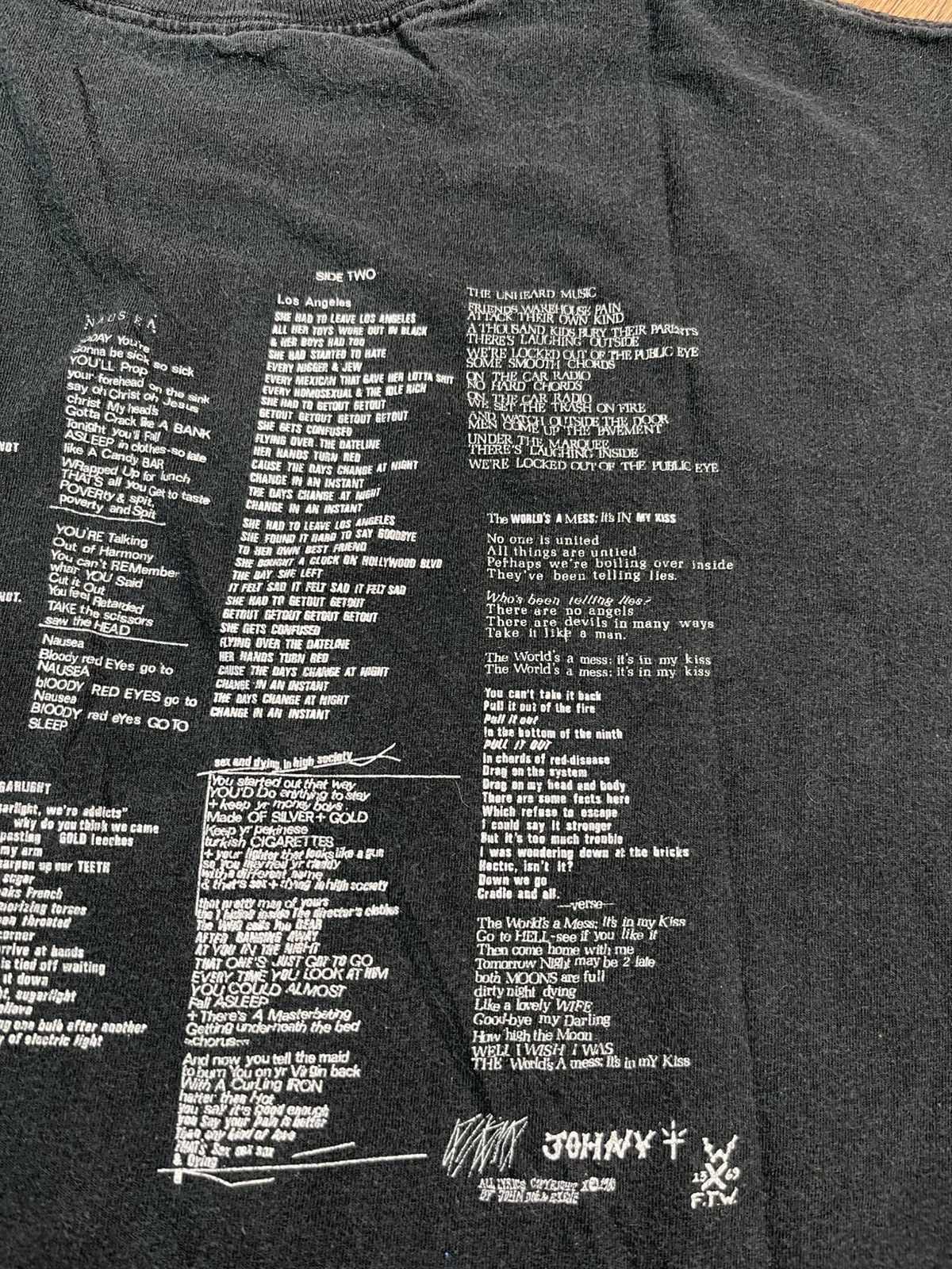 Band Tees Double Graphics ‘X’ Punk Band ‘Los Angeles’ Album Cover Size US L / EU 52-54 / 3 - 8 Thumbnail