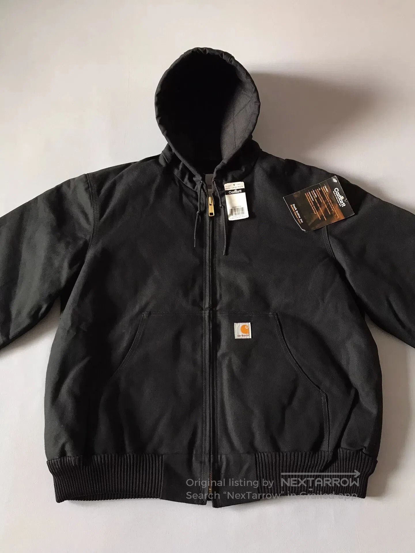 Carhartt Carhartt J140 Canvas Hooded Jacket. Size US L / EU 52-54 / 3 - 4 Thumbnail