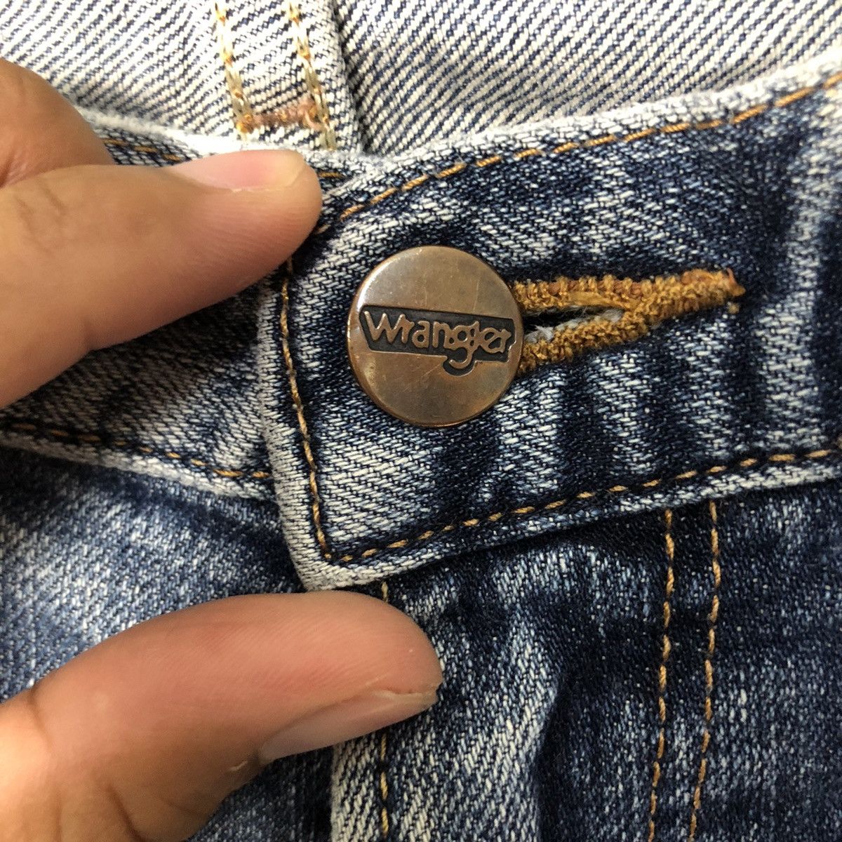 Jean × Wrangler Vintage Wrangler Jeans Distressed Denim Pants 34x39 Size US 33 - 4 Thumbnail