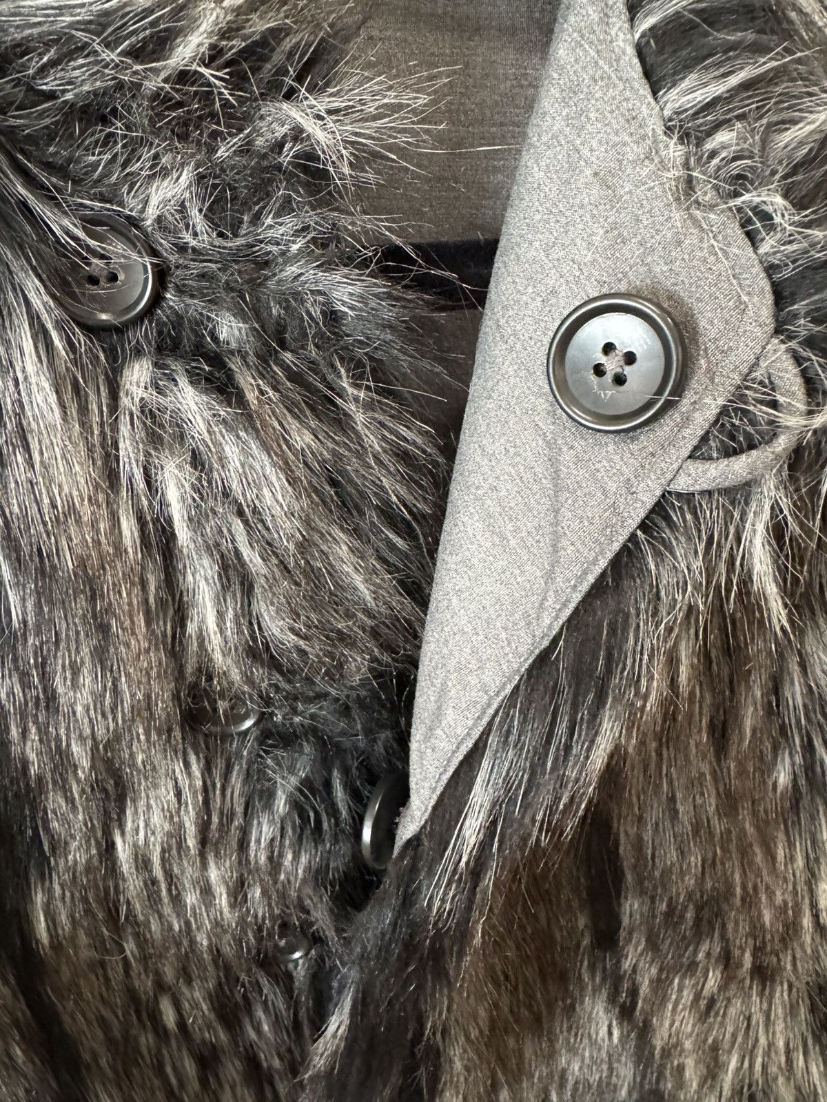 Engineered Garments FW15 Over Vest in Grey Weather Poplin / Faux Fur size M Size US M / EU 48-50 / 2 - 6 Thumbnail