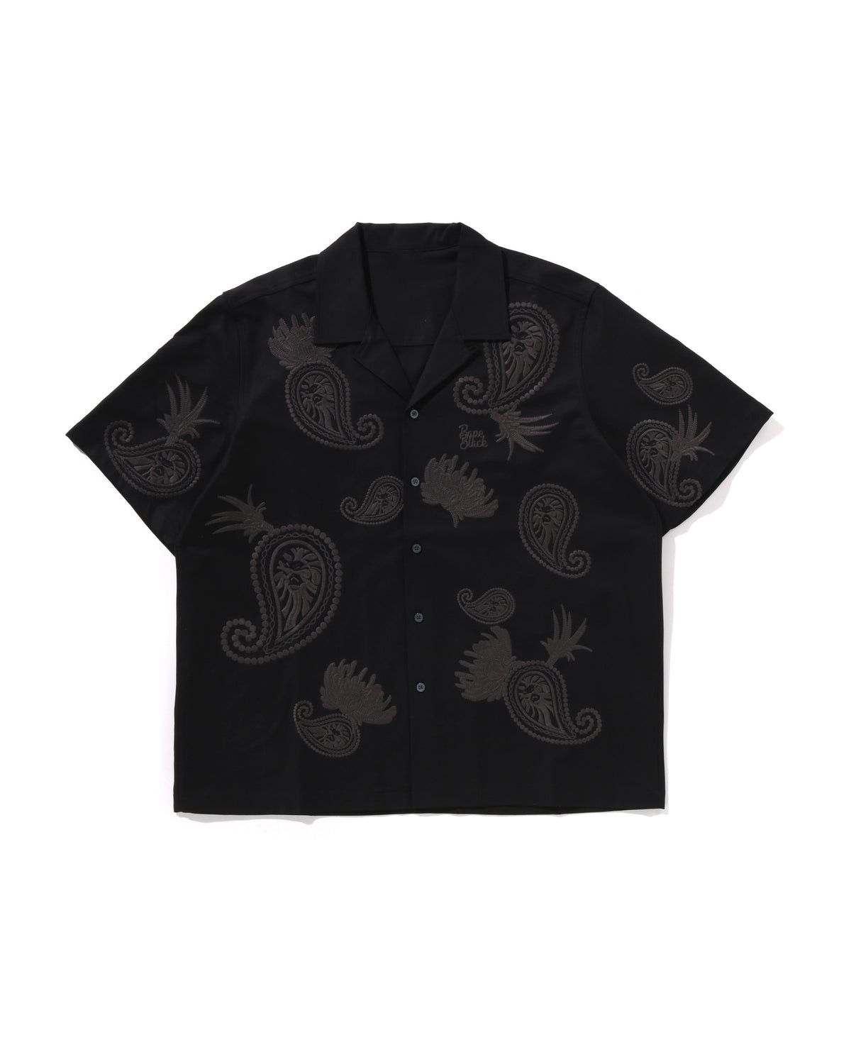 Designer Men's Black Hawaiian Shirt Size US L / EU 52-54 / 3 - 3 Thumbnail