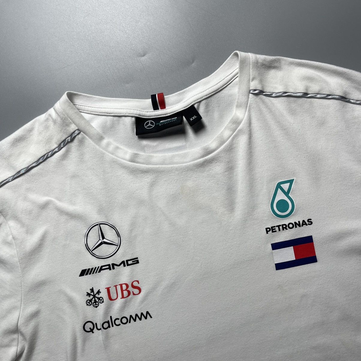 Formula 1 × Mercedes-Benz × Vintage MERCEDES BENZ AMG PETRONAS F1 2023 TEAM DRIVER T-SHIRT Size US XXL / EU 58 / 5 - 6 Thumbnail