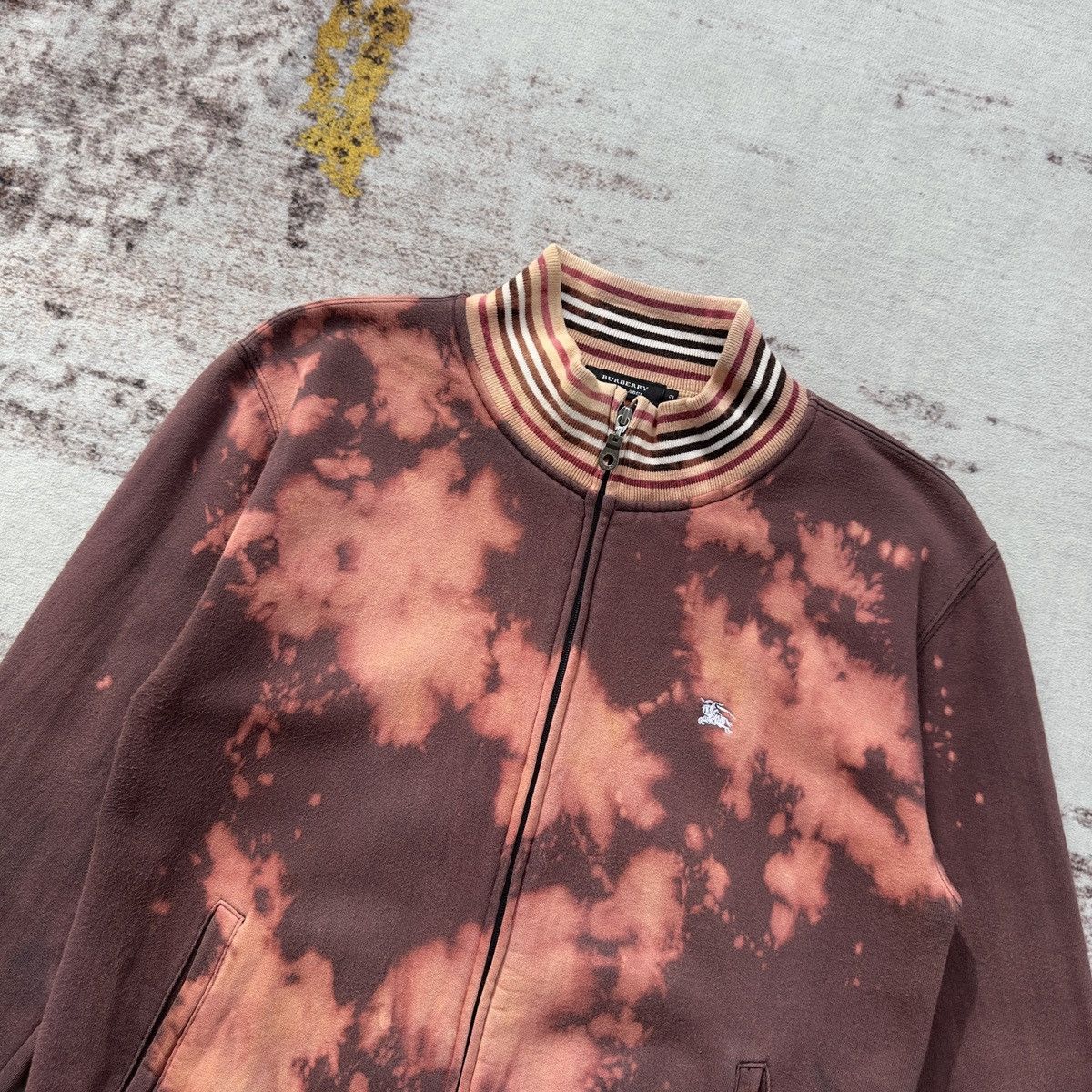 Burberry VINTAGE BURBERRY CUSTOM-MADE BLEACHED ZIP JACKET RARE Size US S / EU 44-46 / 1 - 3 Thumbnail