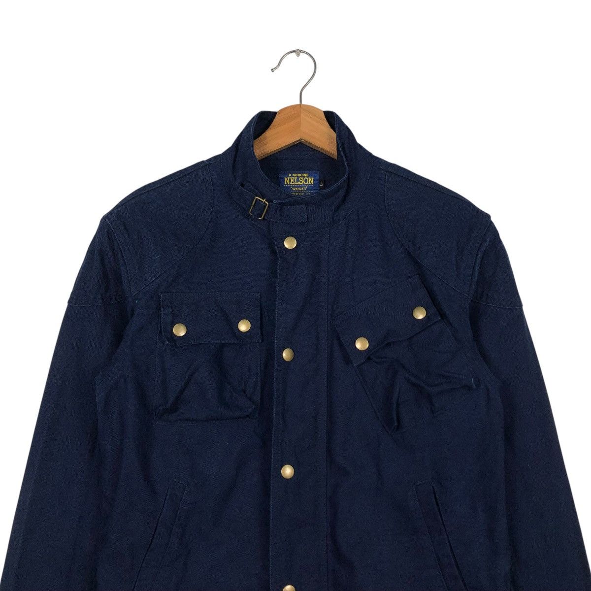 Japanese Brand 🔥VINTAGE CHORE BIKER JACKET CAFE RACER NELSON JAPAN Size US L / EU 52-54 / 3 - 5 Thumbnail