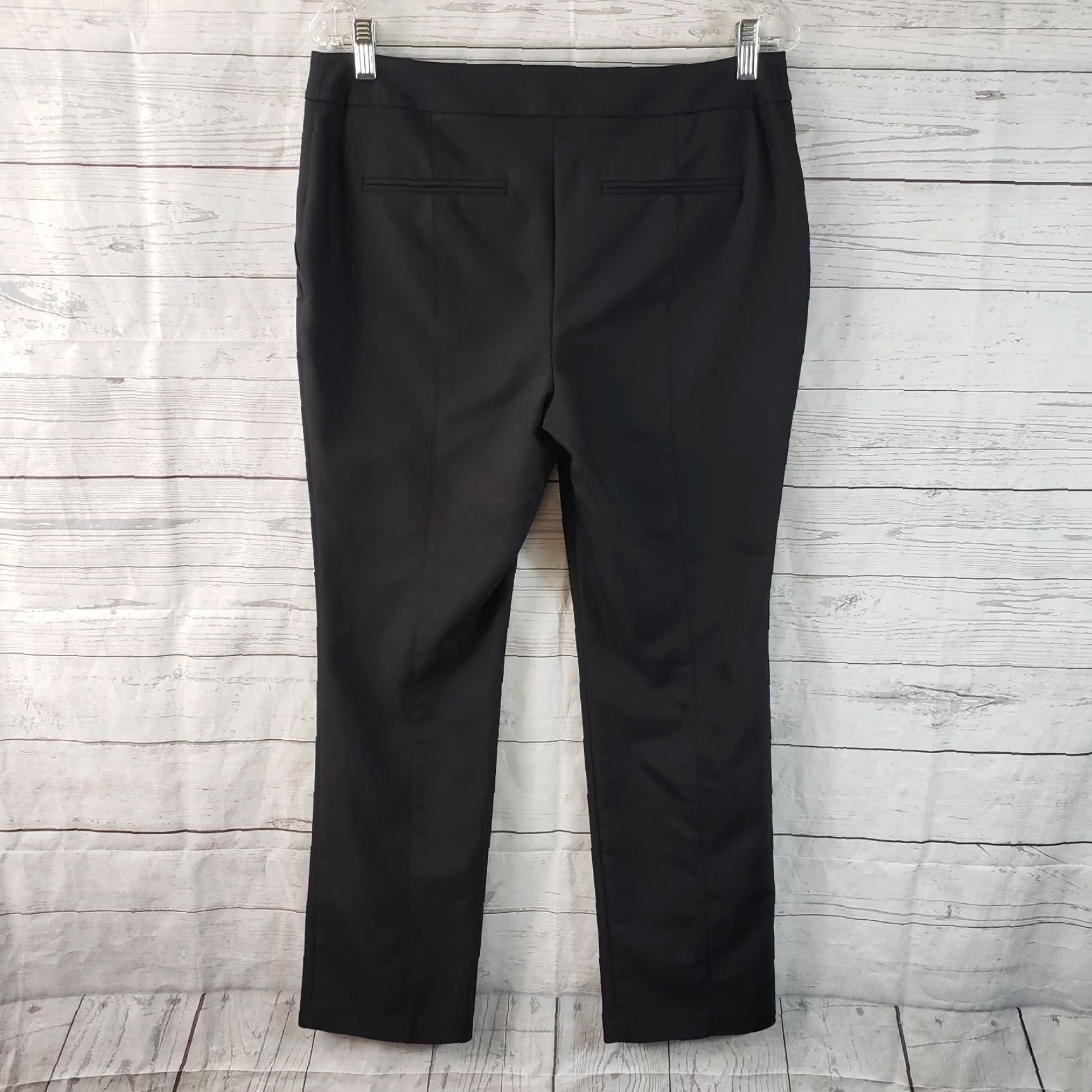 Vintage Chicos So Slimming Womens Pants Sz6 Short Black Mid Rise Cotton Blend Dress Pants Slimming Womens Chicos Short 6 Black Cotton Blend Pants朗 Size 28" / US 6 / IT 42 - 3 Thumbnail