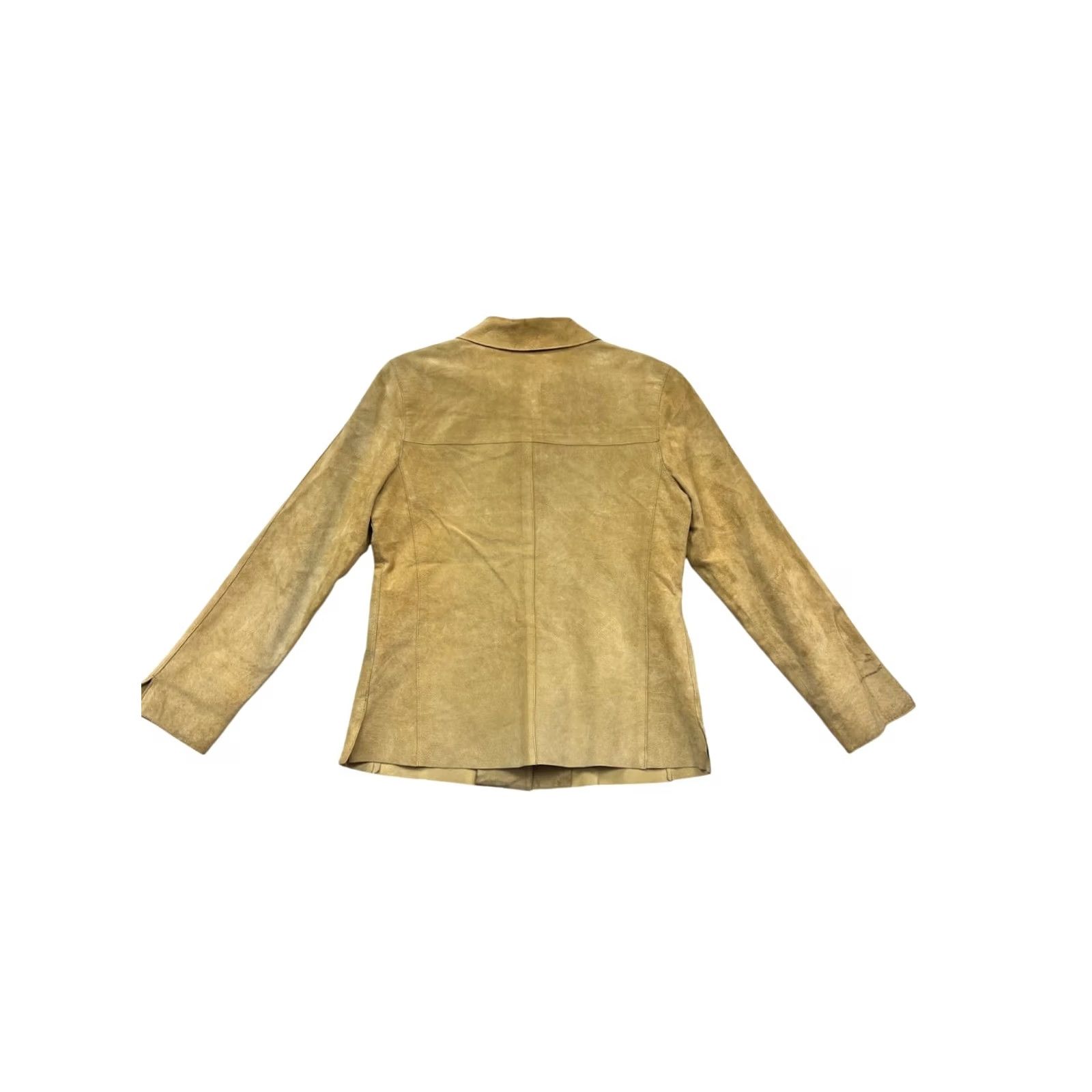 Vintage Valerie Stevens Womens Jacket S Tan Suede Button-Front Vintage? No Size S / US 4 / IT 40 - 2 Thumbnail