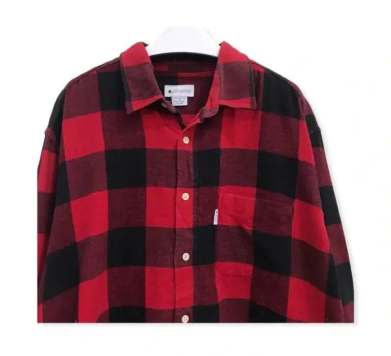 Converse Converse Plaid Tartan Flannel Shirt Size US XL / EU 56 / 4 - 2 Thumbnail