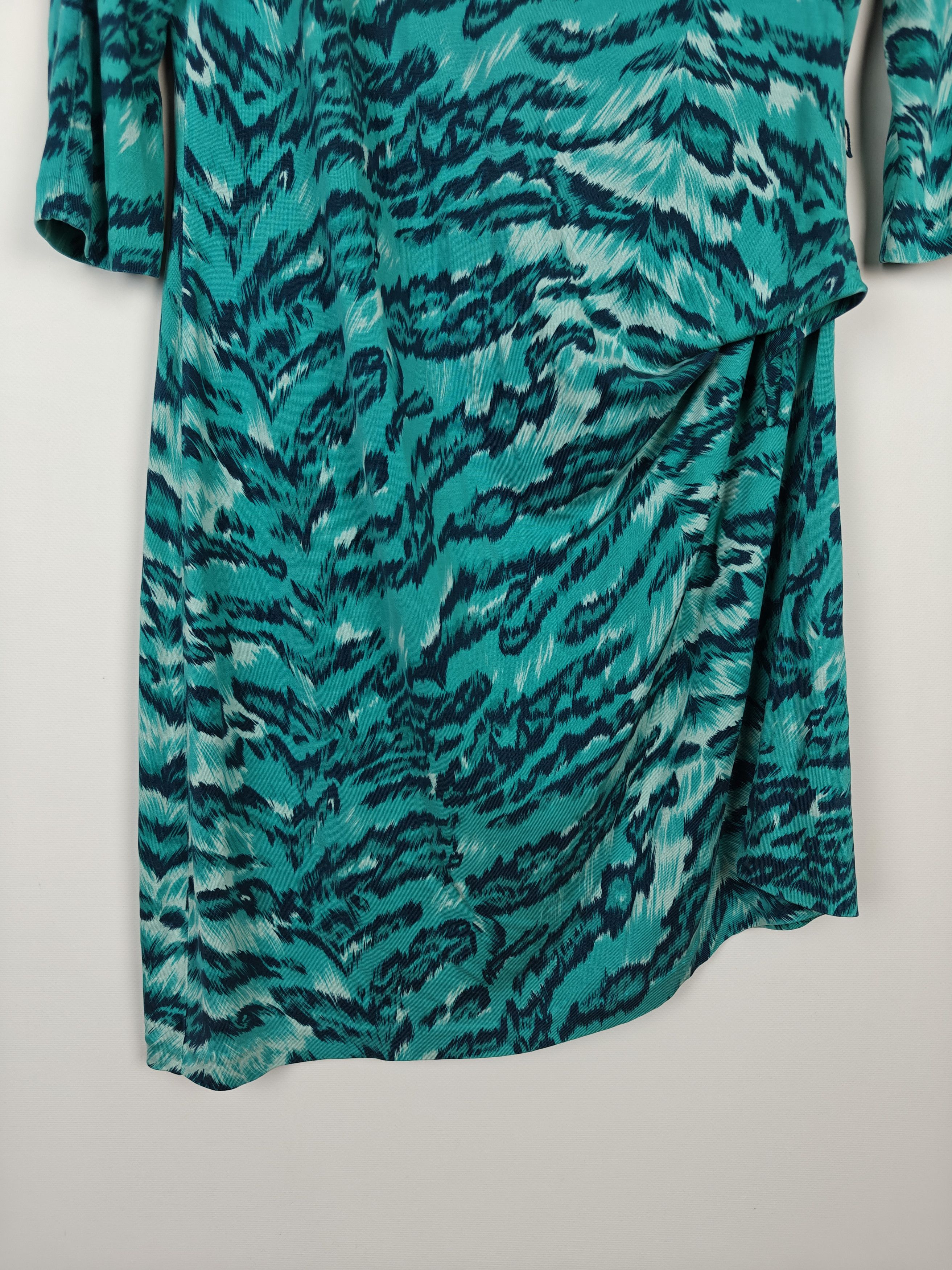 Diane von Furstenberg Diane von Furstenberg Wrap Dress Blue Abstract Print 3/4 Size XL / US 12-14 / IT 48-50 - 5 Thumbnail
