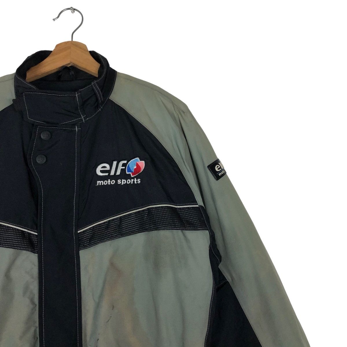 Japanese Brand 🔥Vtg Motorcycle Racing Jacket Big Logo Elf Motor Sports Size US L / EU 52-54 / 3 - 6 Thumbnail