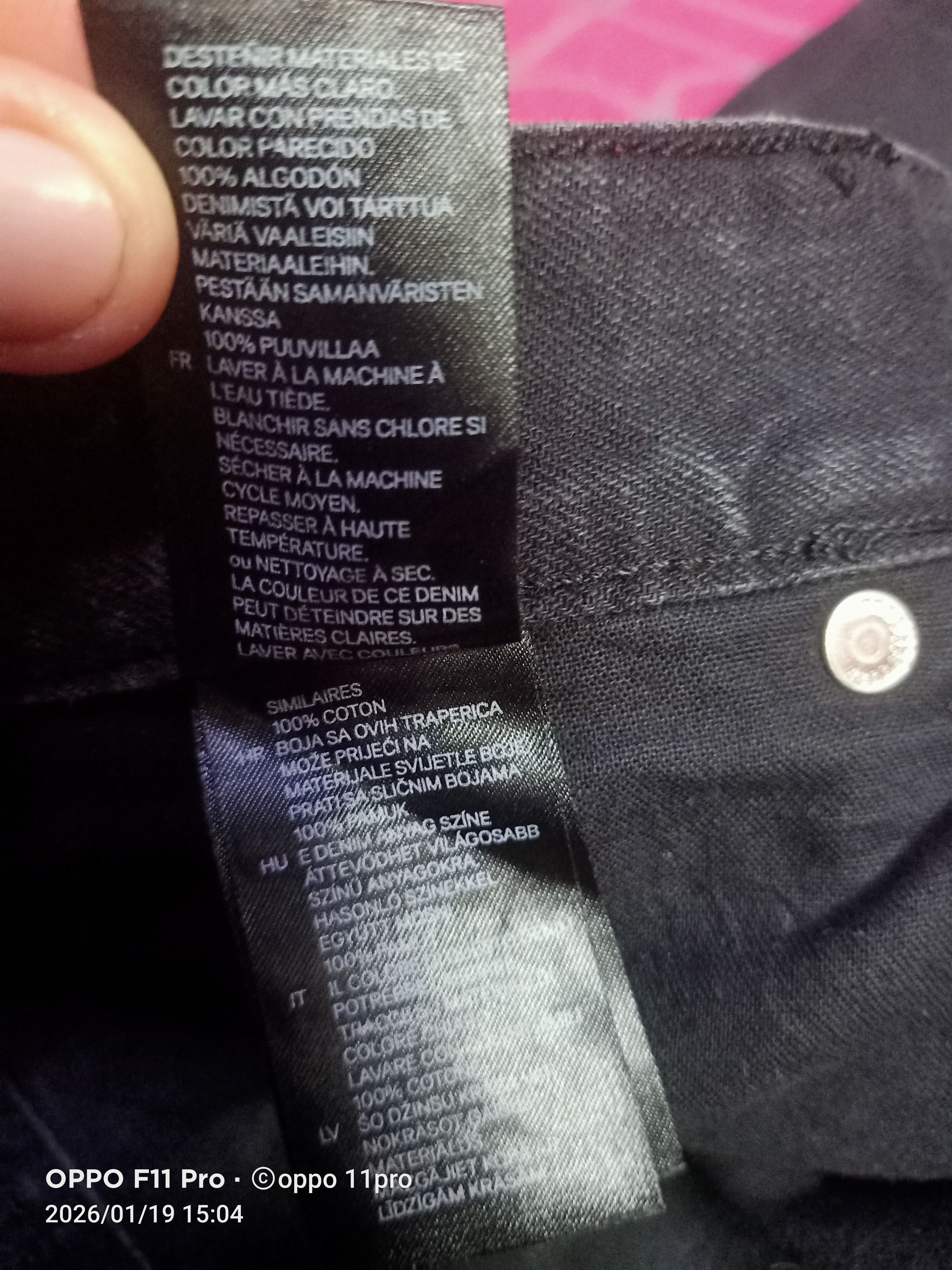 H&M H&M SuperBlack Men Straight Cut Denim 🌟 Size US 36 / EU 52 - 11 Thumbnail
