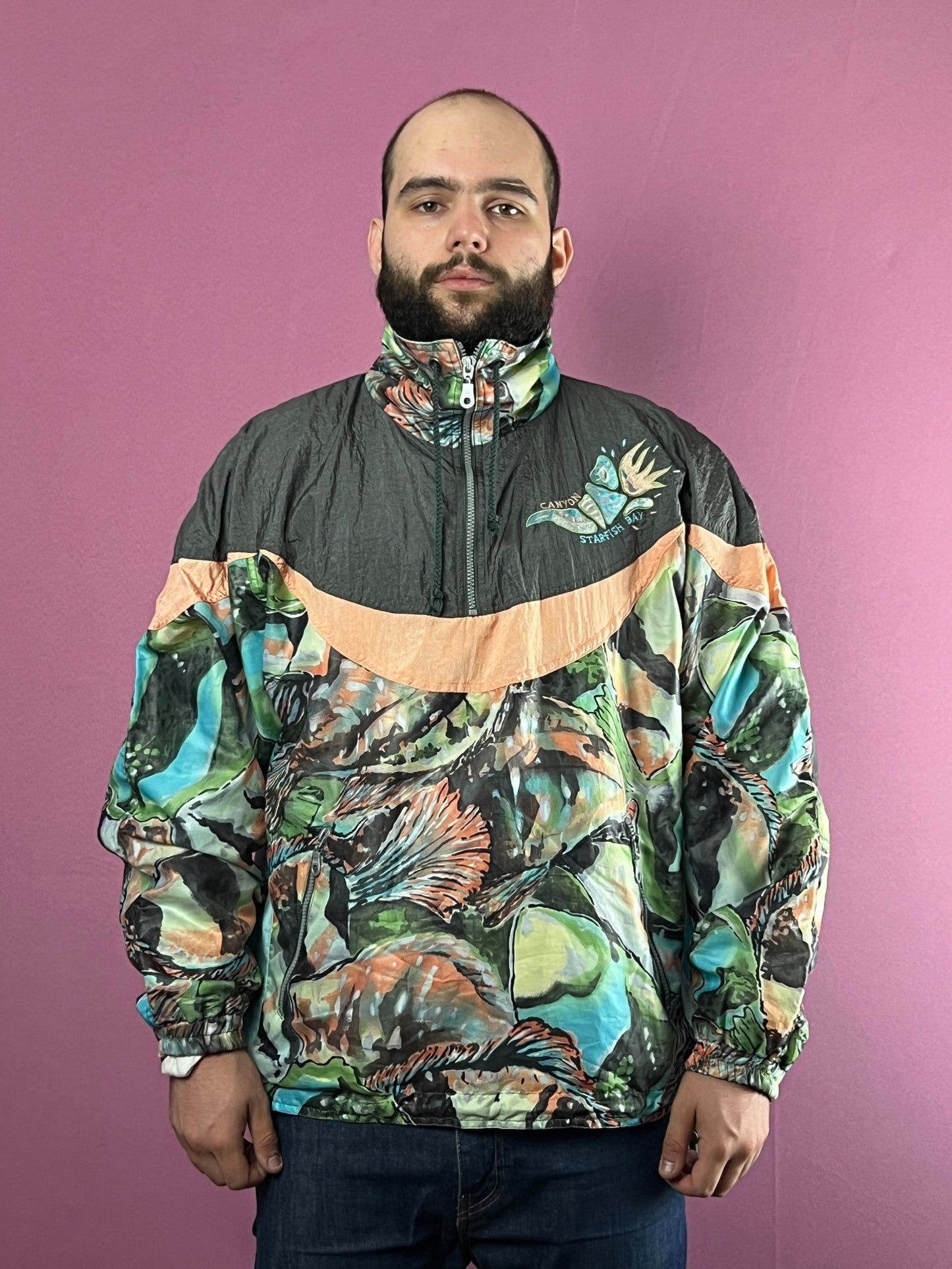 Other 90s Loffler Vintage Men's 1/4 Zip Windbreaker Jacket - XL Size US XL / EU 56 / 4 - 2 Thumbnail