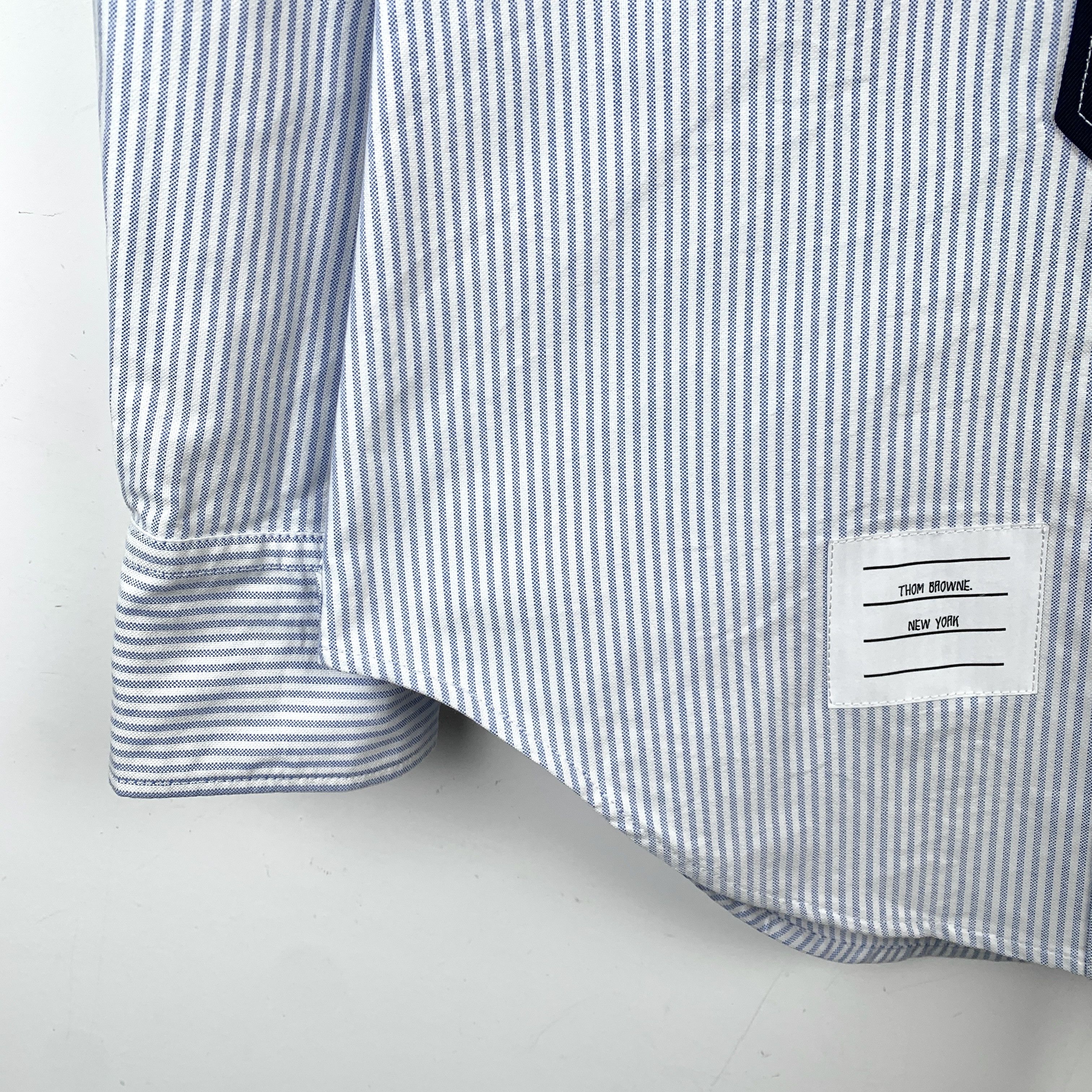 Thom Browne Thom Browne Blue and white striped tie shirt Size XS / US 0-2 / IT 36-38 - 5 Thumbnail