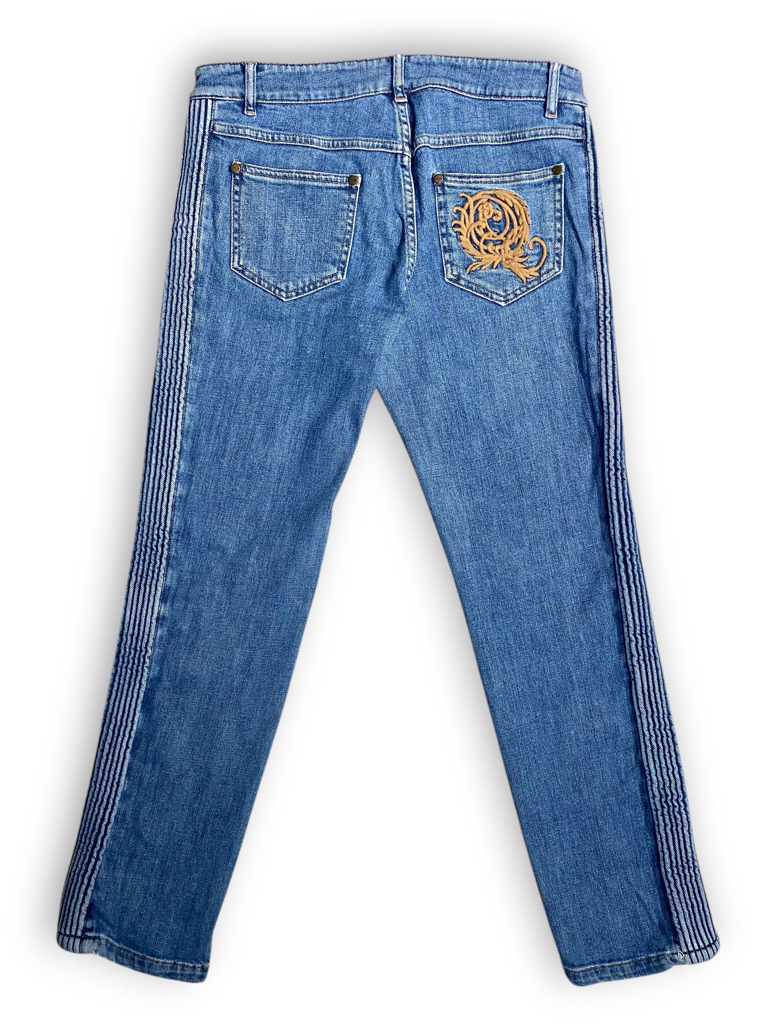 Alexander McQueen Alexander McQueen 2006 Biker Denim Skinny Jeans Vintage Y2K Size 28" / US 6 / IT 42 - 5 Thumbnail