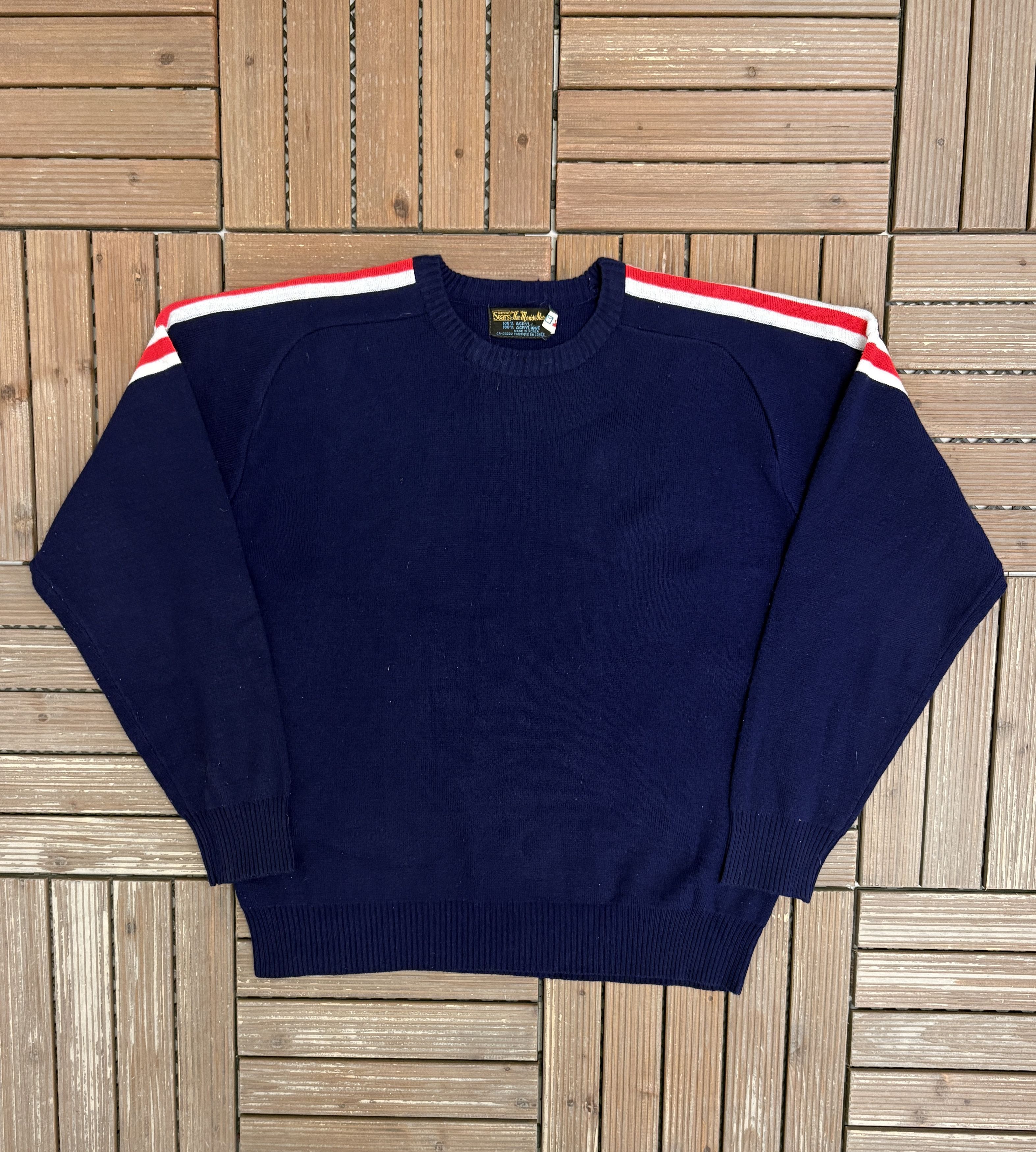 Sears Simpsons Sears The Men's Store Vintage Knit Sweater Size US L / EU 52-54 / 3 - 1 Thumbnail