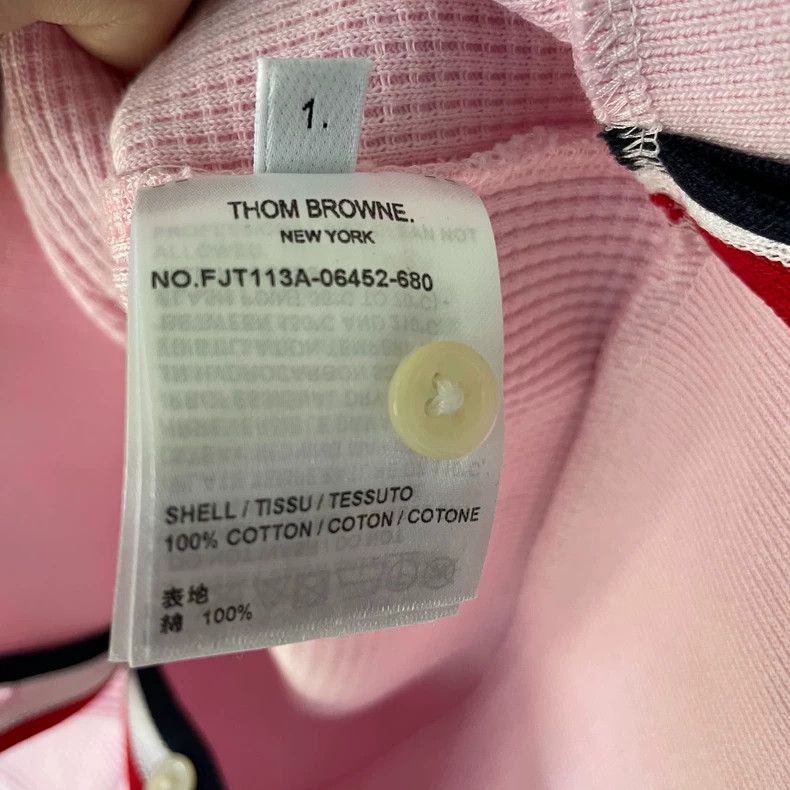 Thom Browne Thom Browne Pink round neck hoodie Size S / US 4 / IT 40 - 4 Thumbnail