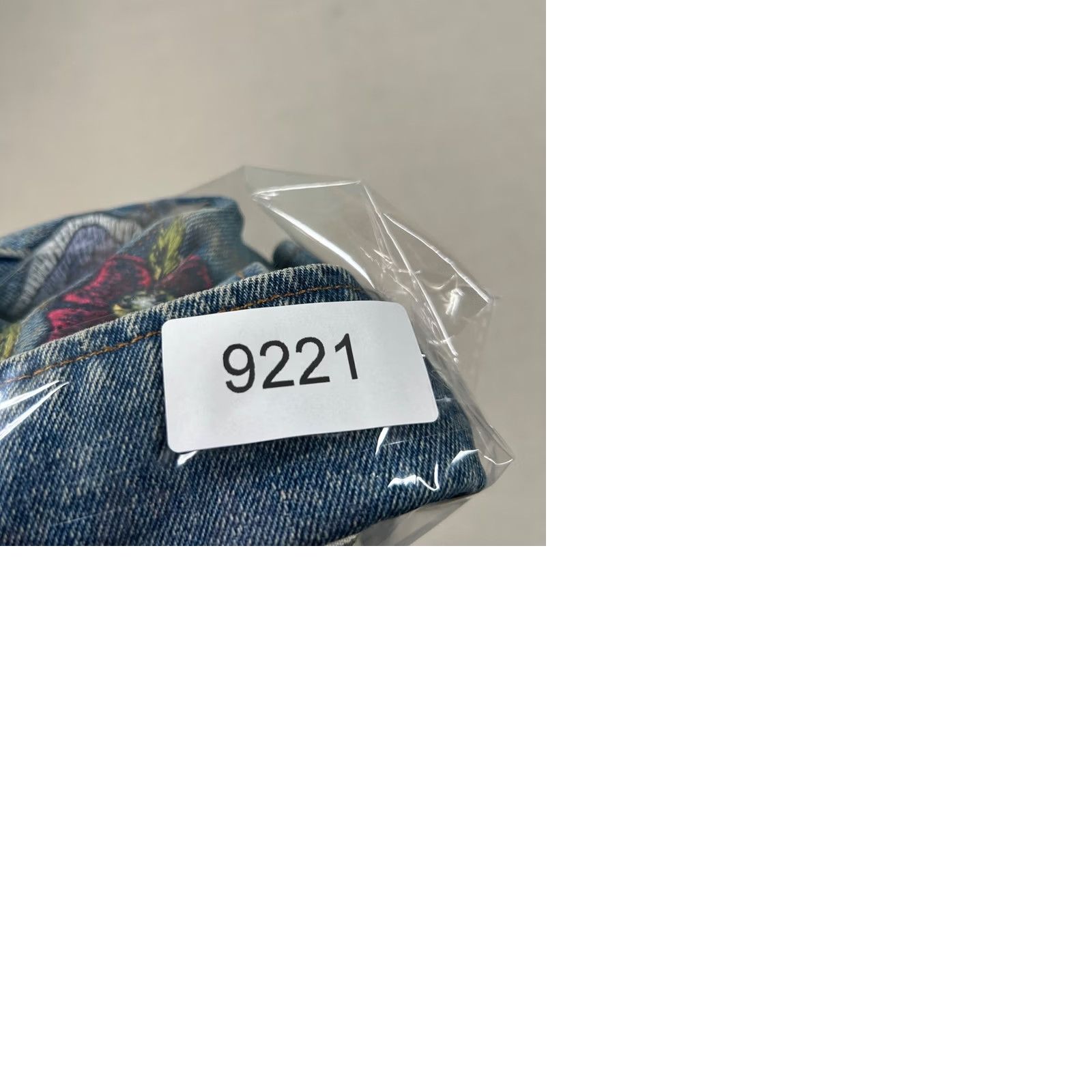 Denime Magnolia South Denim Jacket Womens M Embroidered Bird Flowers Trucker Blue Jean Shirt Size 32" / US 10 / IT 46 - 9 Thumbnail