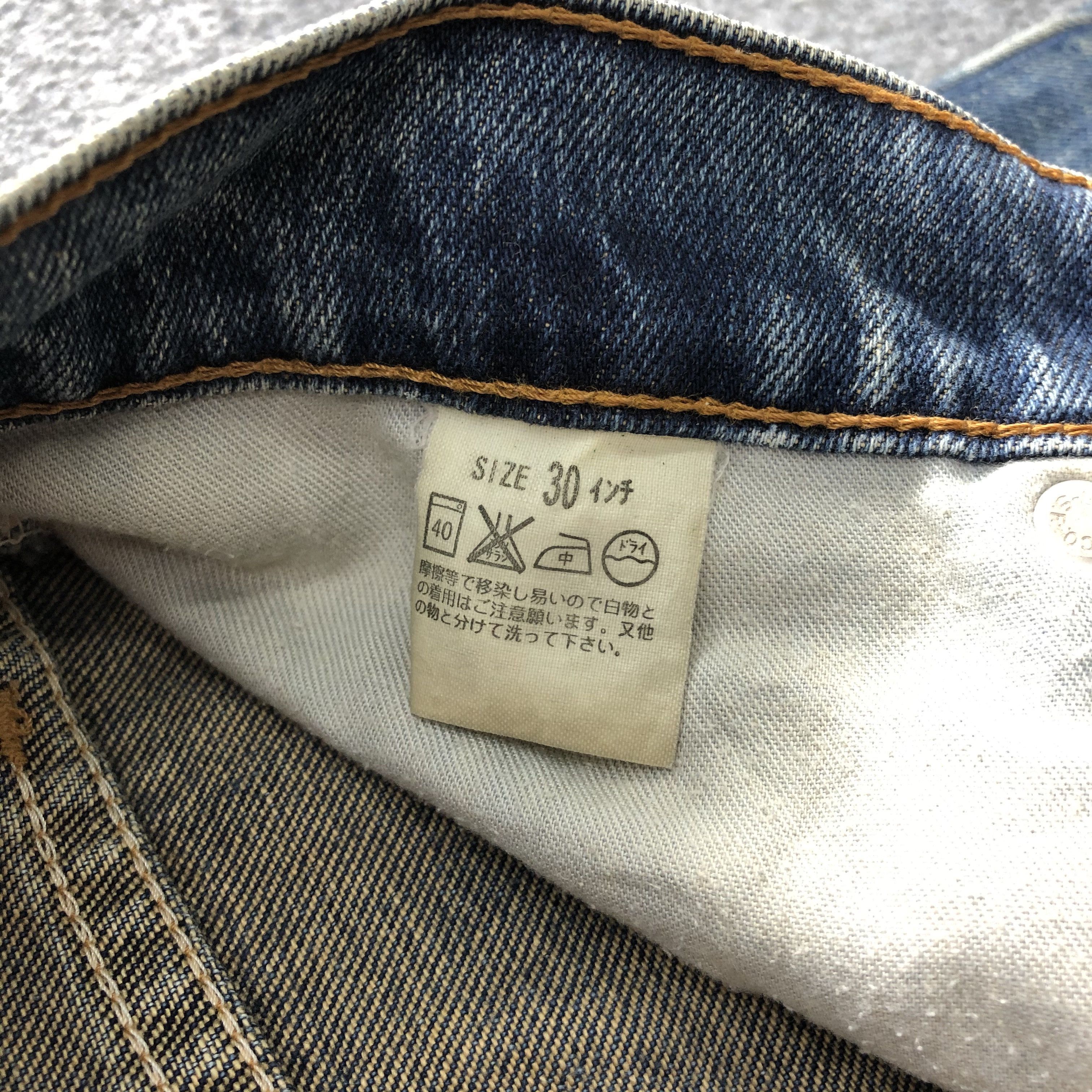 Levi's 90s Vintage Blue Wash Levis 607 Jeans-J1796 Size US 31 - 14 Thumbnail