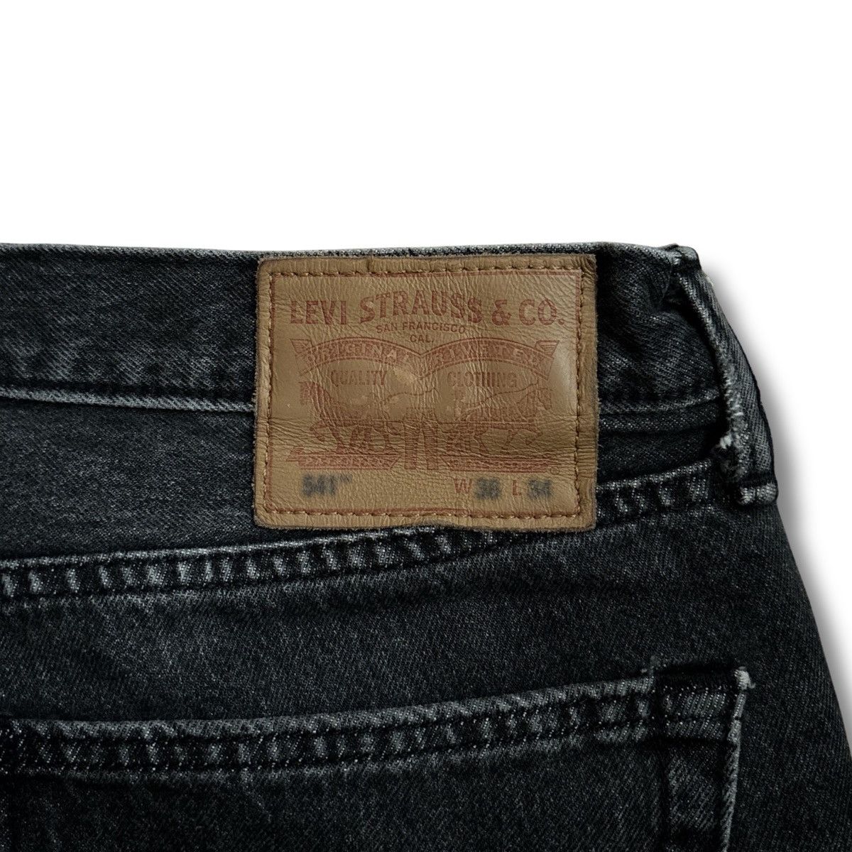 Levi's Levis 541 Mens 36X34 Black Denim Jean Pants Athletic Cut Size US 36 / EU 52 - 9 Thumbnail