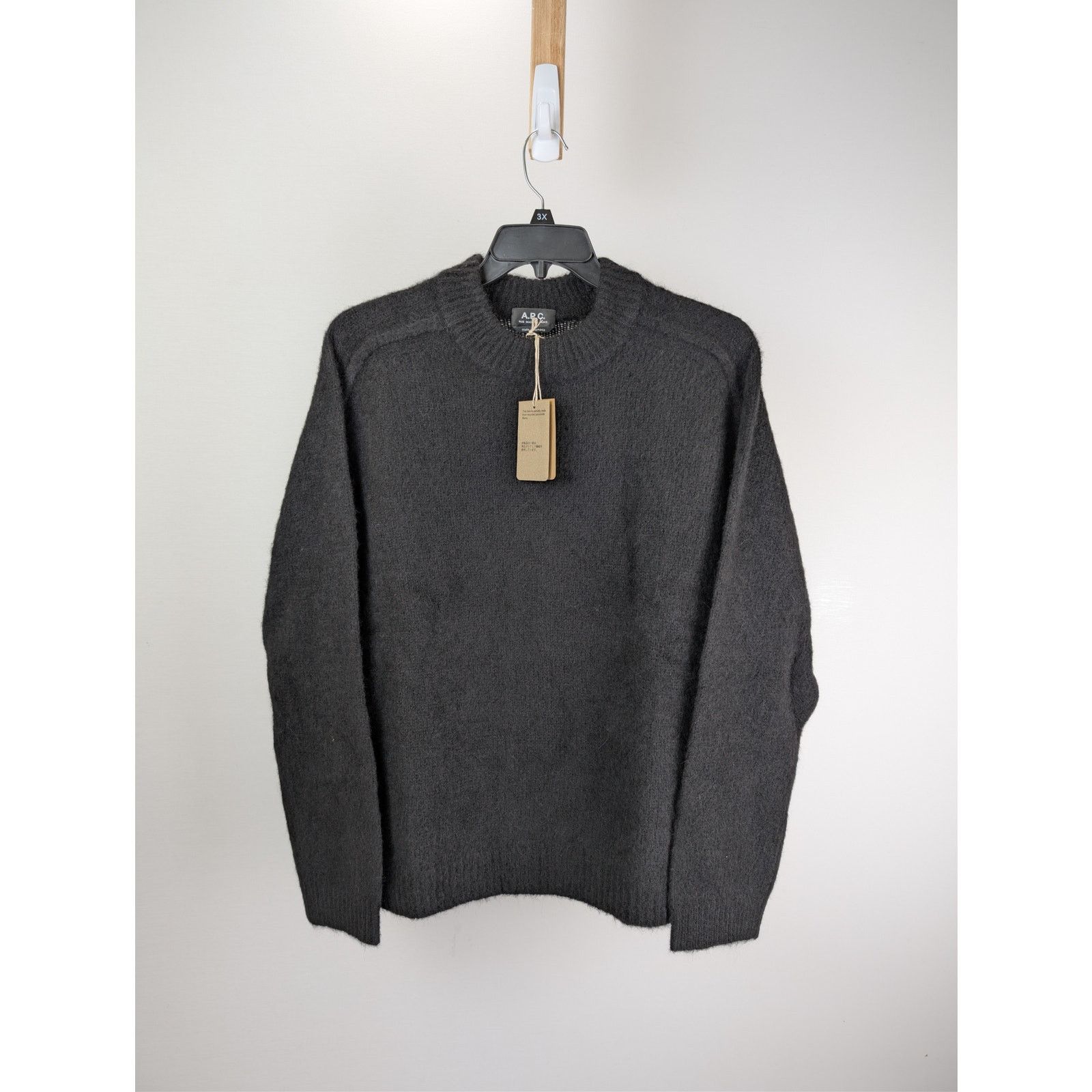 A.P.C. o1rshd1 Pull Tyler Crewneck Sweatshirt in Noir Size US M / EU 48-50 / 2 - 8 Thumbnail