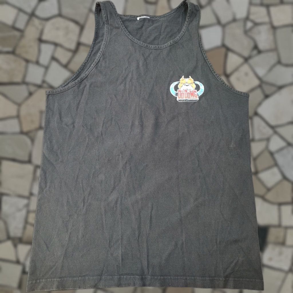Doublet VINTAGE Da Dawg Men T-Shirt L Black Tank Top No Road No Problem Double Sided Size US L / EU 52-54 / 3 - 1 Thumbnail