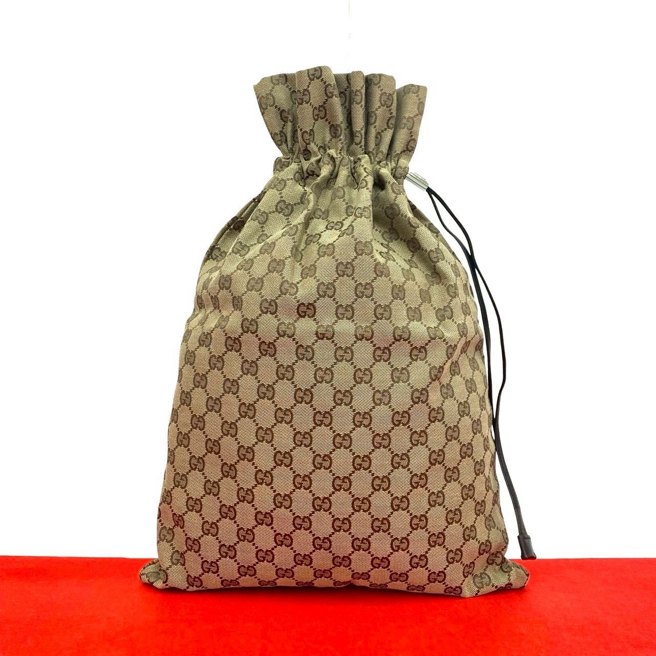 Gucci Gucci Gucci GG Canvas Leather 2way Handbag Leather Shoulder Bag DUTY FREE for USA Size ONE SIZE - 1 Thumbnail