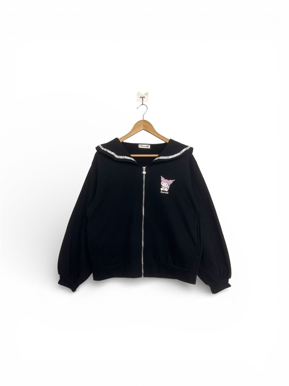 Cartoon Network KUROMI SANRIO GRL JAPANESE BRAND SAILOR COLLAR SWEATER Size L / US 10 / IT 46 - 1 Thumbnail