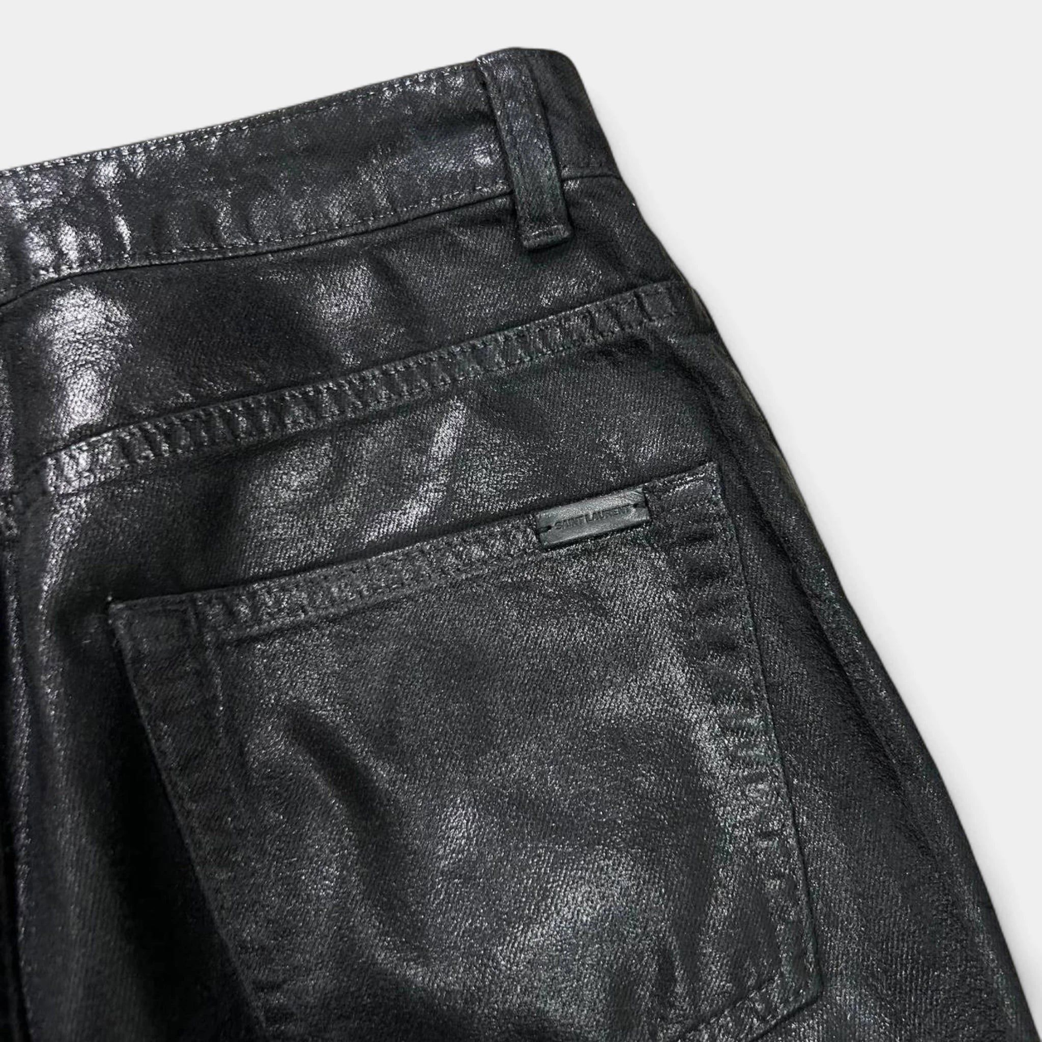 Saint Laurent Paris Saint Laurent Paris D05 Waxed Skinny Jeans Size US 28 / EU 44 - 7 Thumbnail
