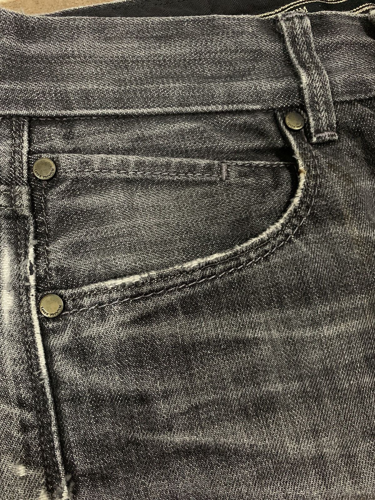 Levi's Vintage Clothing Vintage Y2K Levis Premium Slim Straight Ripped Grunge Jeans Size US 29 - 7 Thumbnail